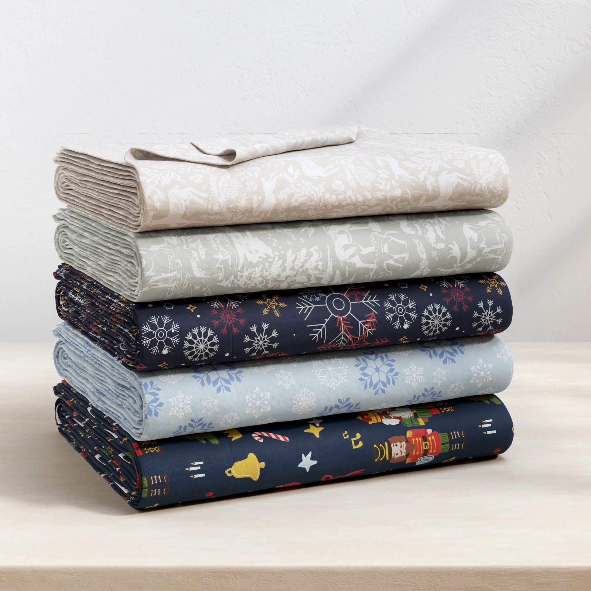 4 - Piece Turkish Cotton Flannel Sheet - Lakeview Collection - Boske.store