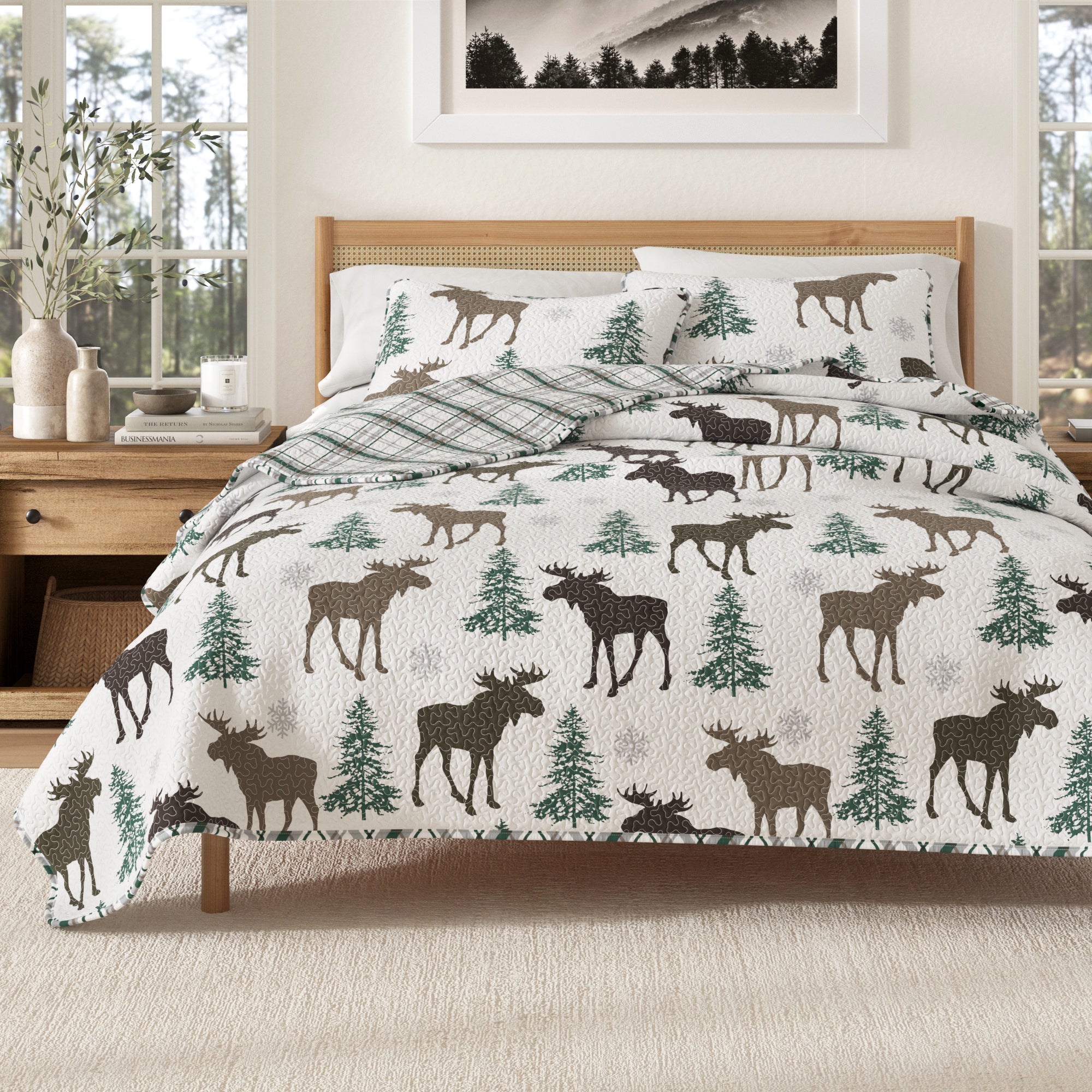 3 - Piece Lodge Quilt - Wilderness Collection - Boske.store