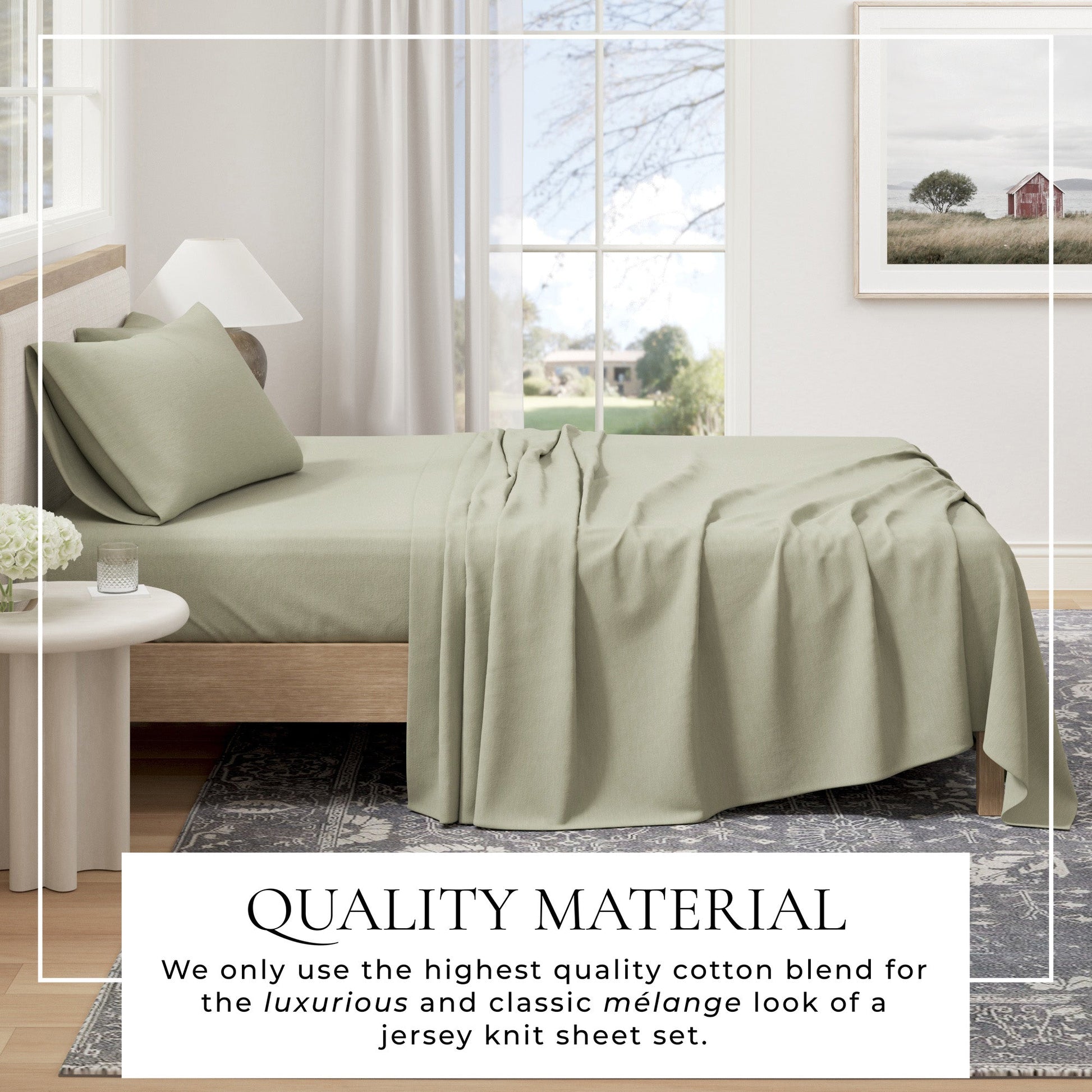 4 - Piece Jersey Sheet - Carmen Collection - Boske.store