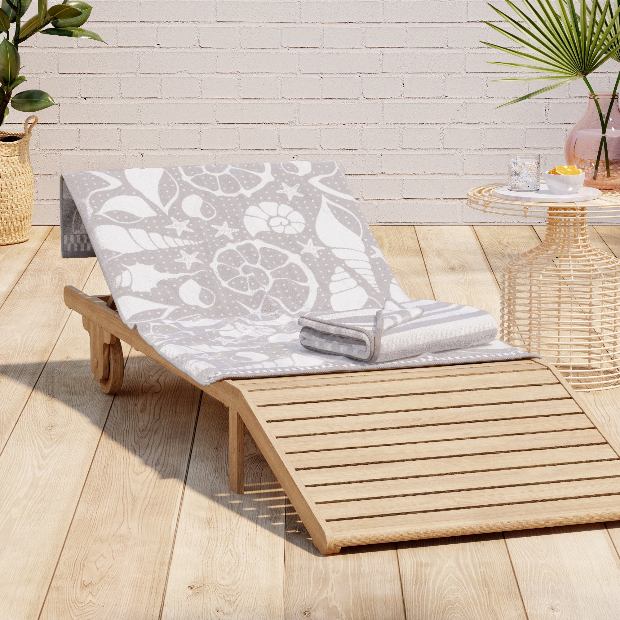 Cotton Velour Beach Towel - Maui Collection - Boske.store