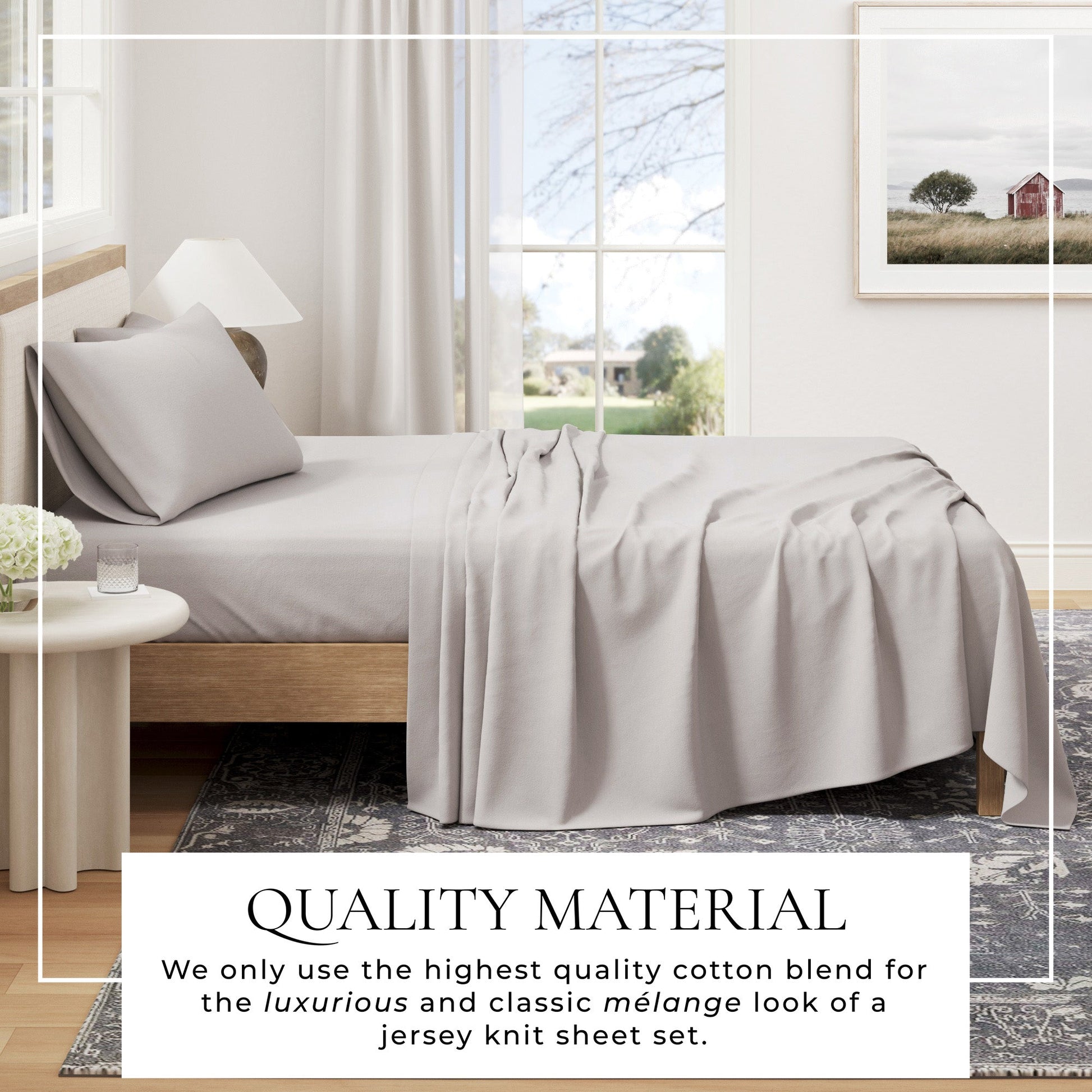 4 - Piece Jersey Sheet - Carmen Collection - Boske.store