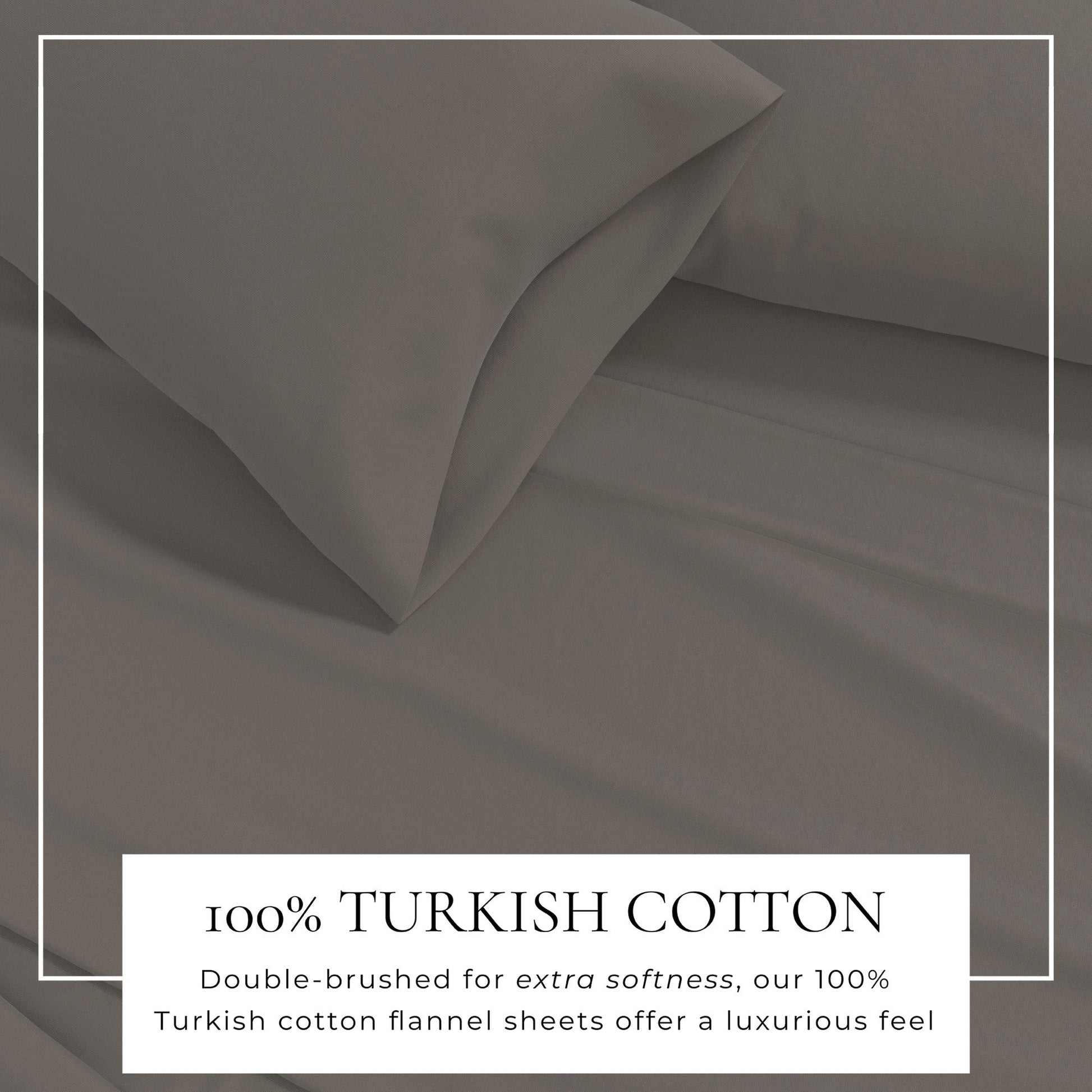 4 - Piece Cotton Solid Flannel Sheet - Nordic Collection - Boske.store
