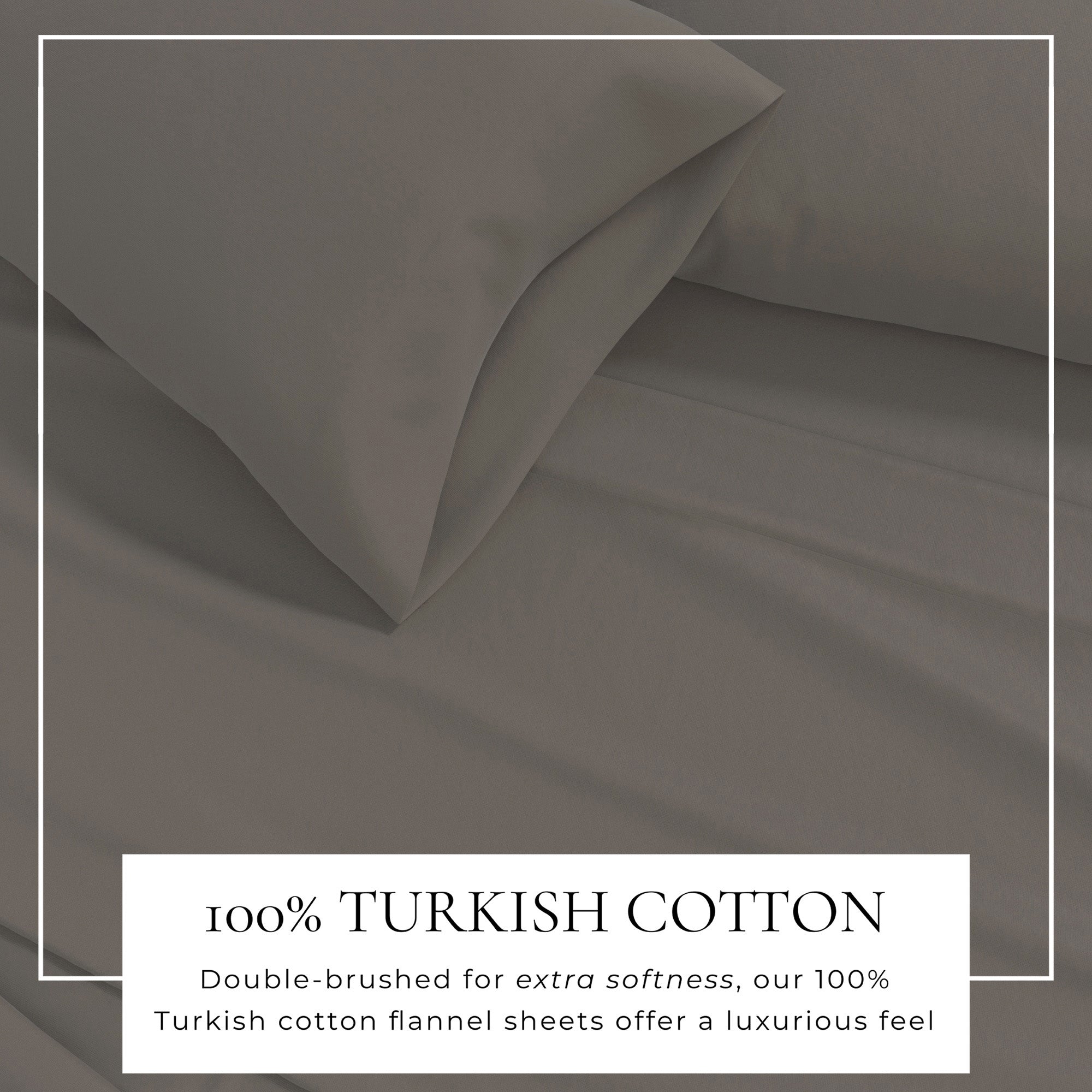 4 - Piece Cotton Solid Flannel Sheet - Nordic Collection - Boske.store