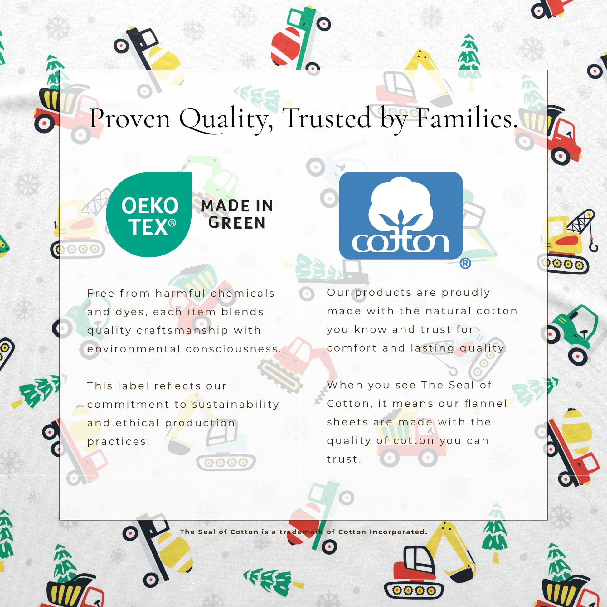 4 - Piece Turkish Cotton Christmas Flannel Sheet - Whittaker Collection - Boske.store