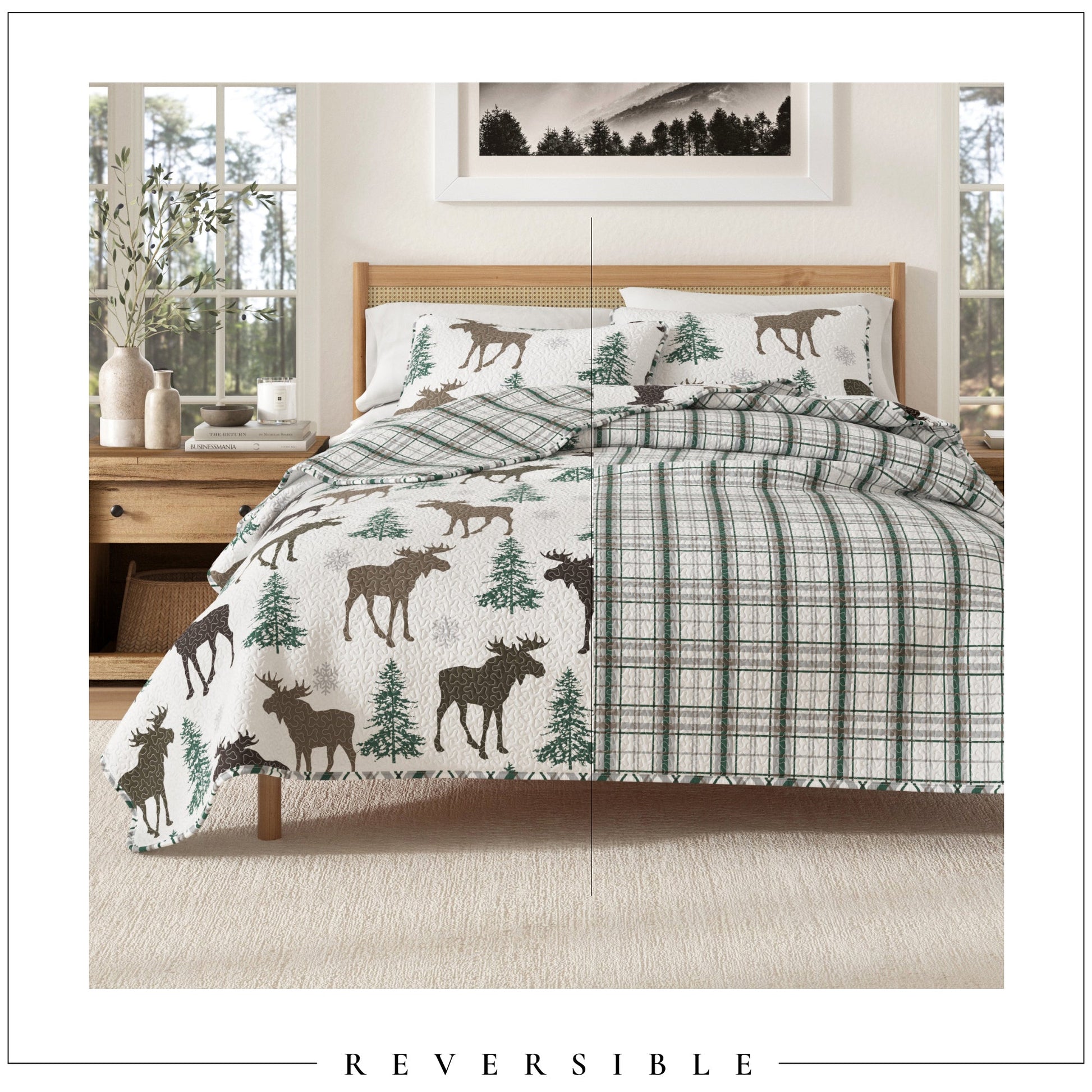 3 - Piece Lodge Quilt - Wilderness Collection - Boske.store