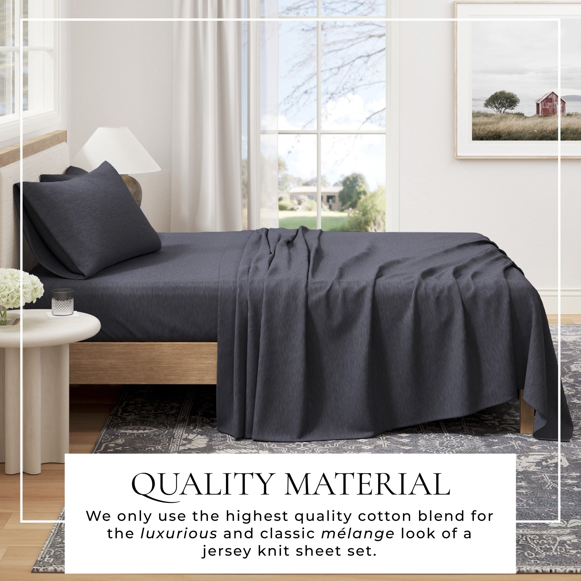 4 - Piece Jersey Sheet - Carmen Collection - Boske.store