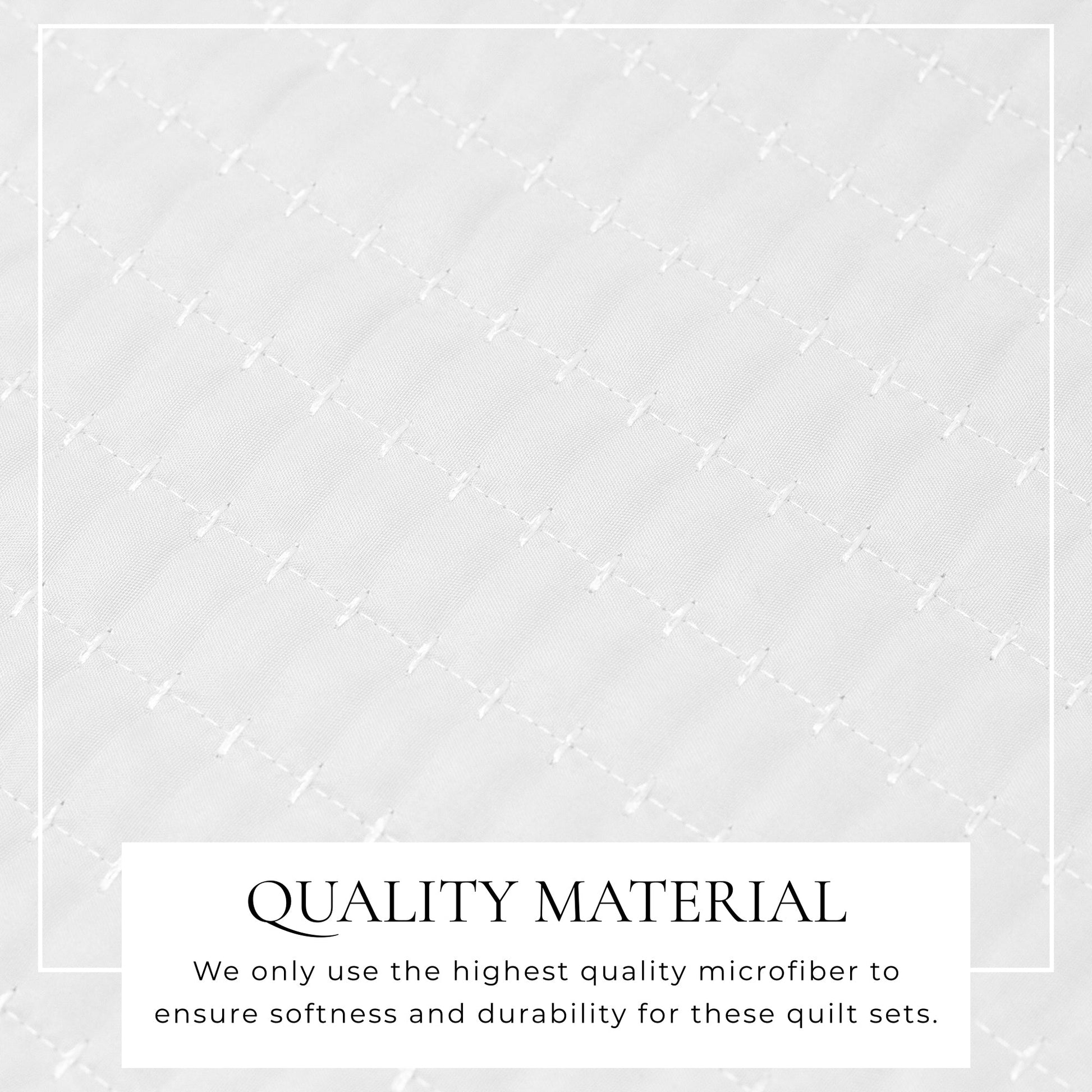 3 - Piece Solid Quilt - Alicia Collection - Boske.store