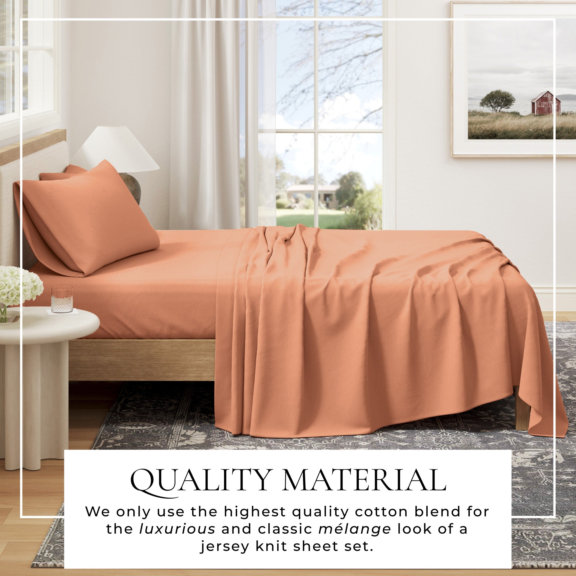 4 - Piece Jersey Sheet - Carmen Collection - Boske.store