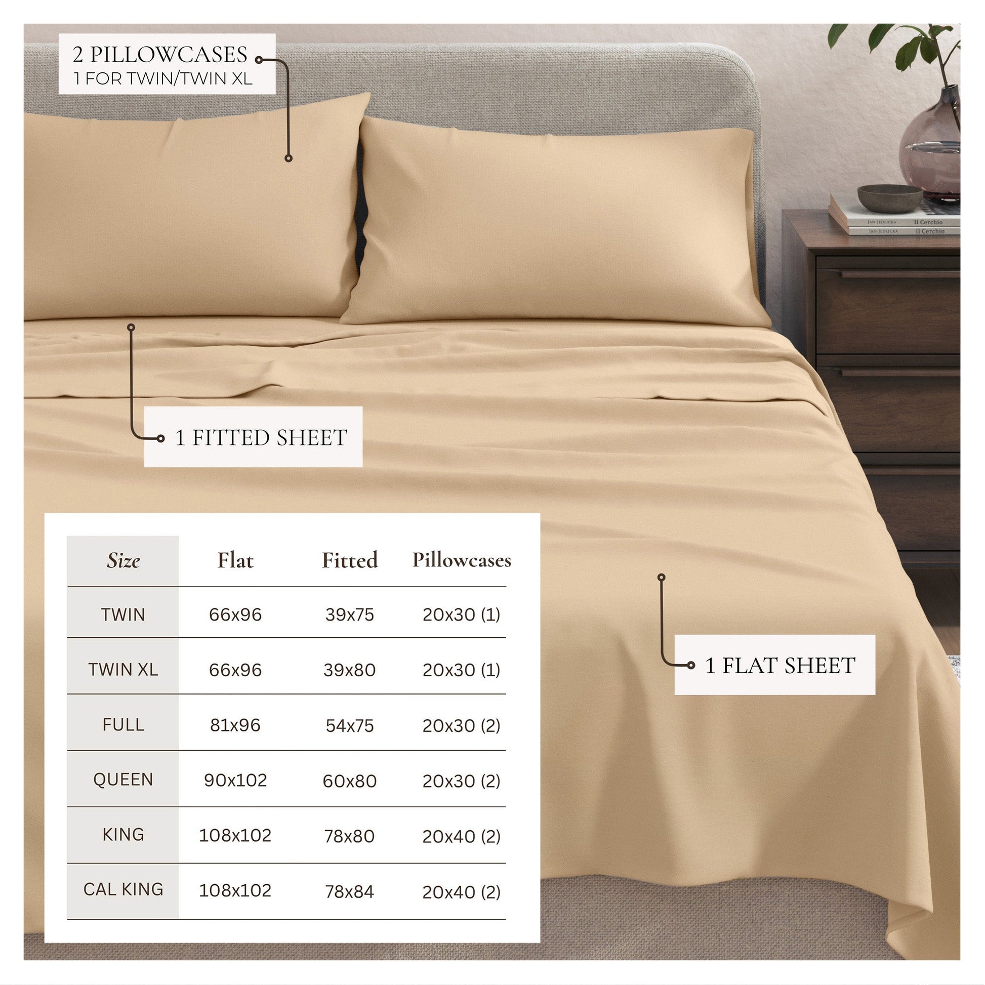 4 - Piece Jersey Sheet - Carmen Collection - Boske.store