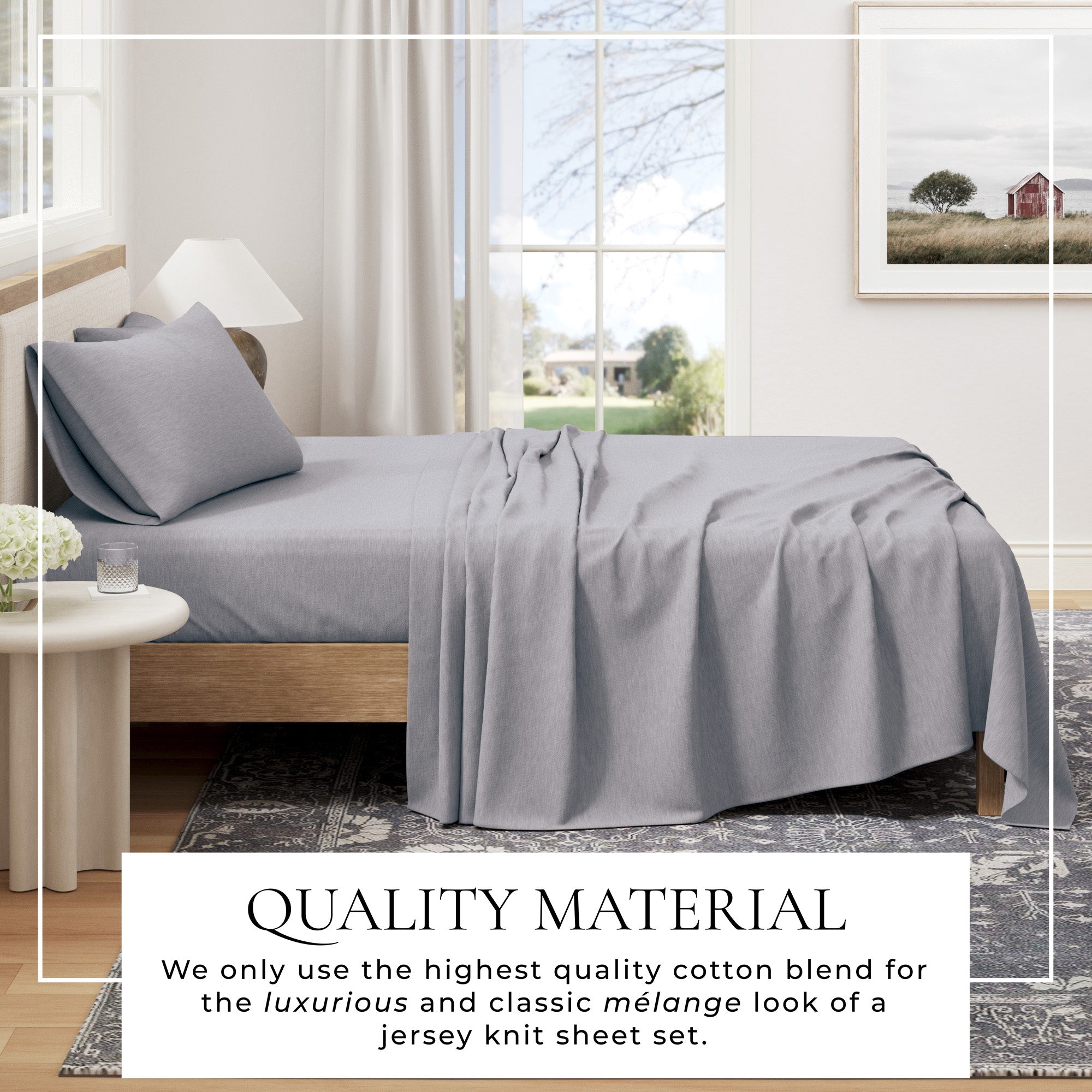4 - Piece Jersey Sheet - Carmen Collection - Boske.store
