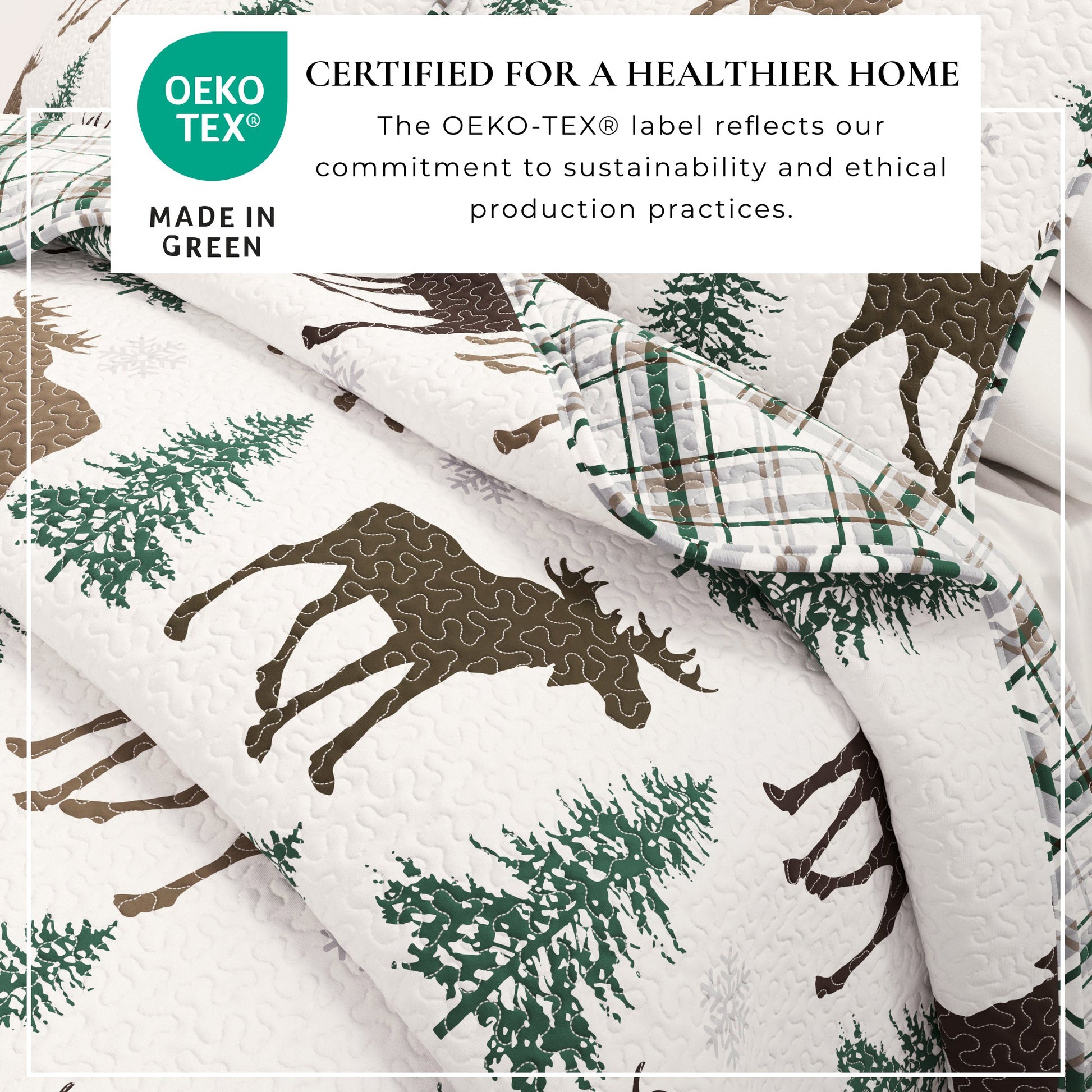 3 - Piece Lodge Quilt - Wilderness Collection - Boske.store