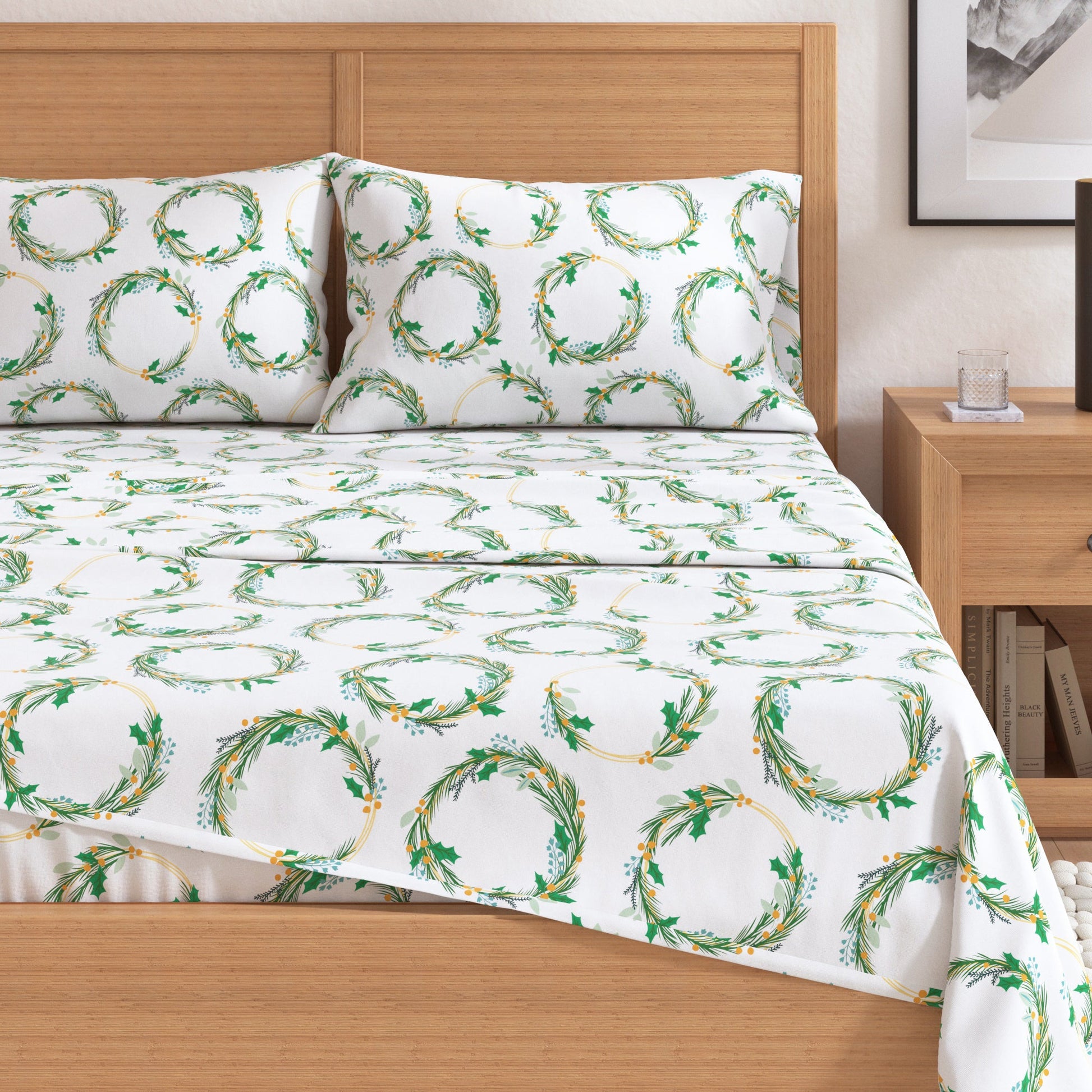 4 - Piece Turkish Cotton Flannel Sheet - Lakeview Collection - Boske.store