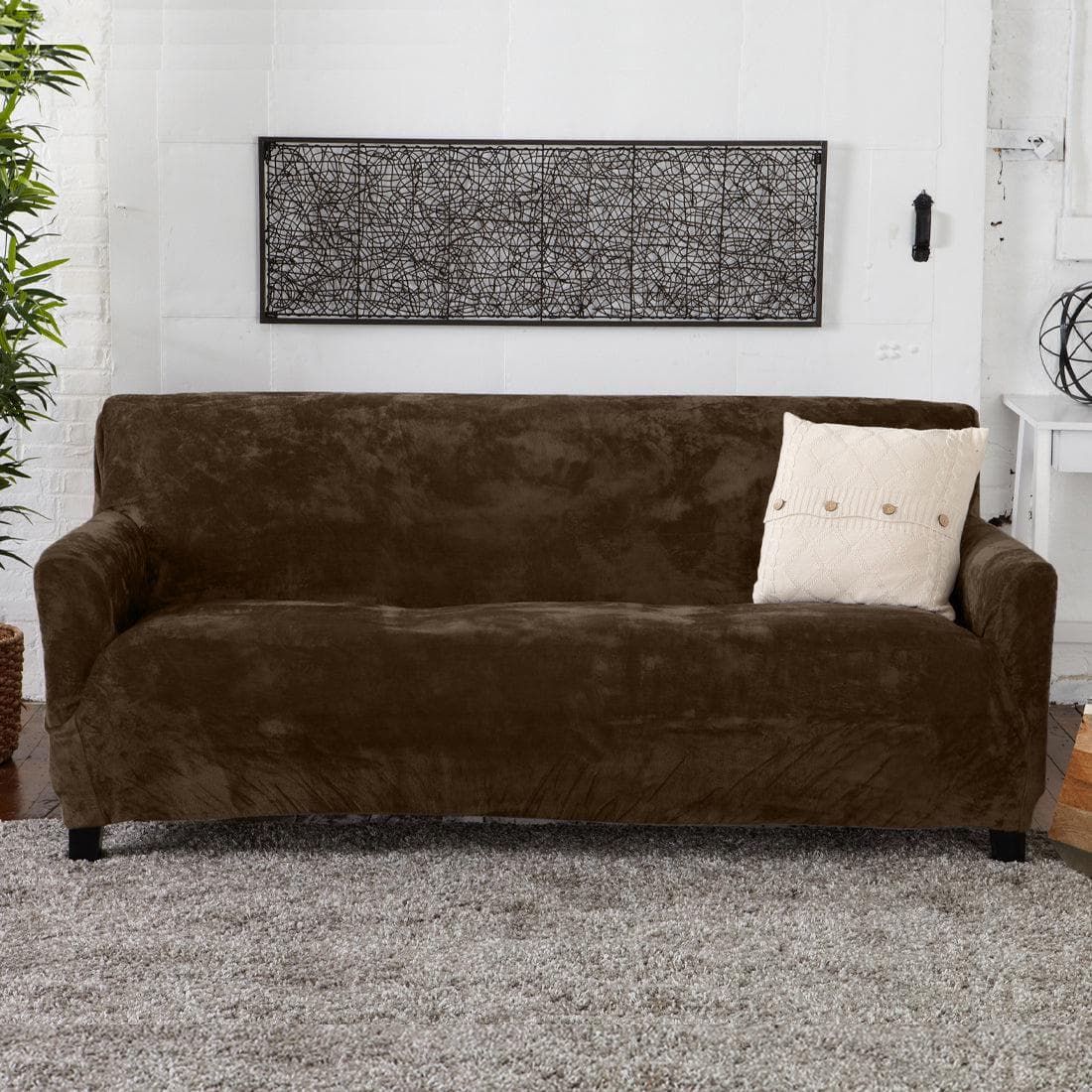 Velvet Stretch Slipcover - Gale Collection - Boske.store