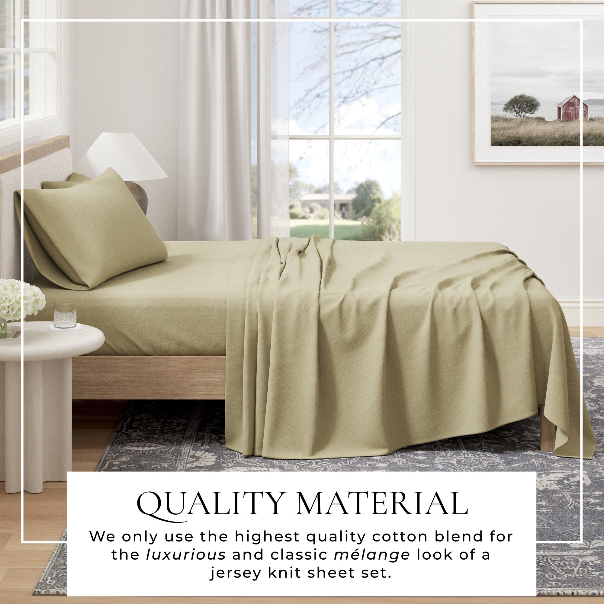 4 - Piece Jersey Sheet - Carmen Collection - Boske.store