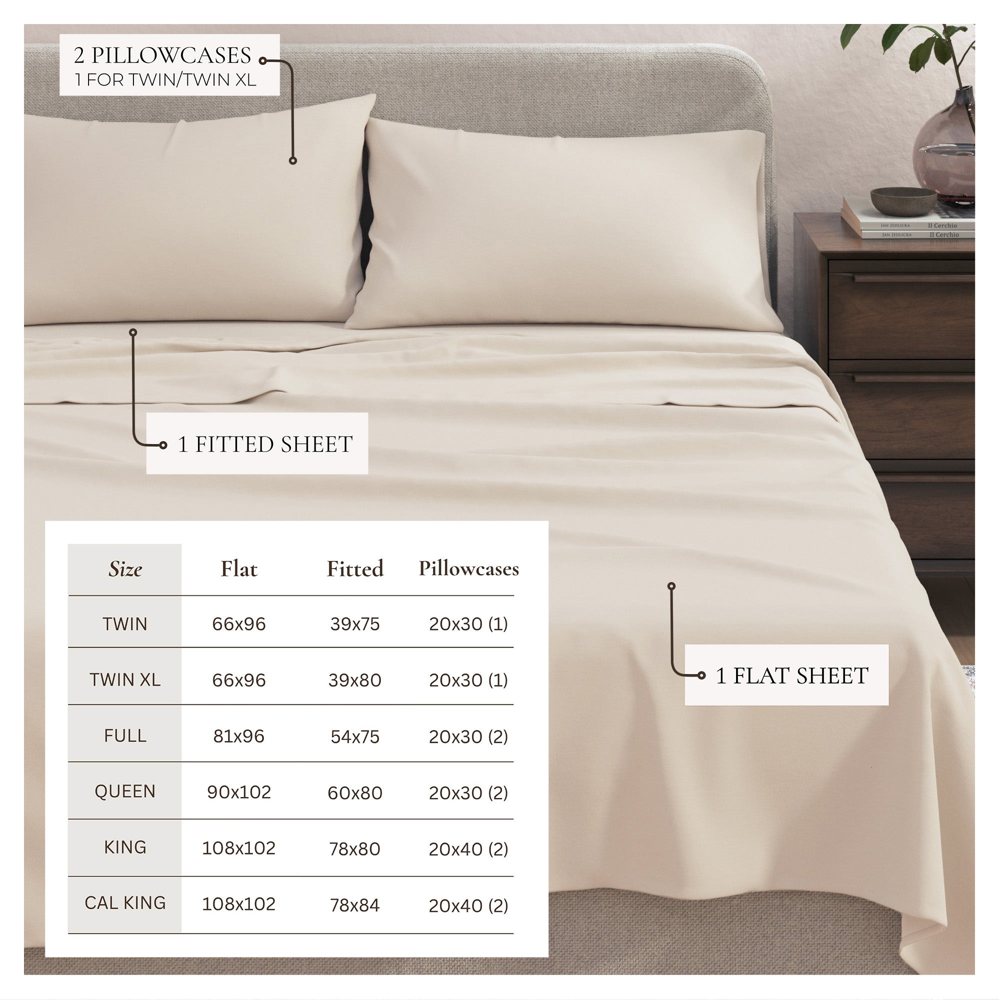 4 - Piece Jersey Sheet - Carmen Collection - Boske.store