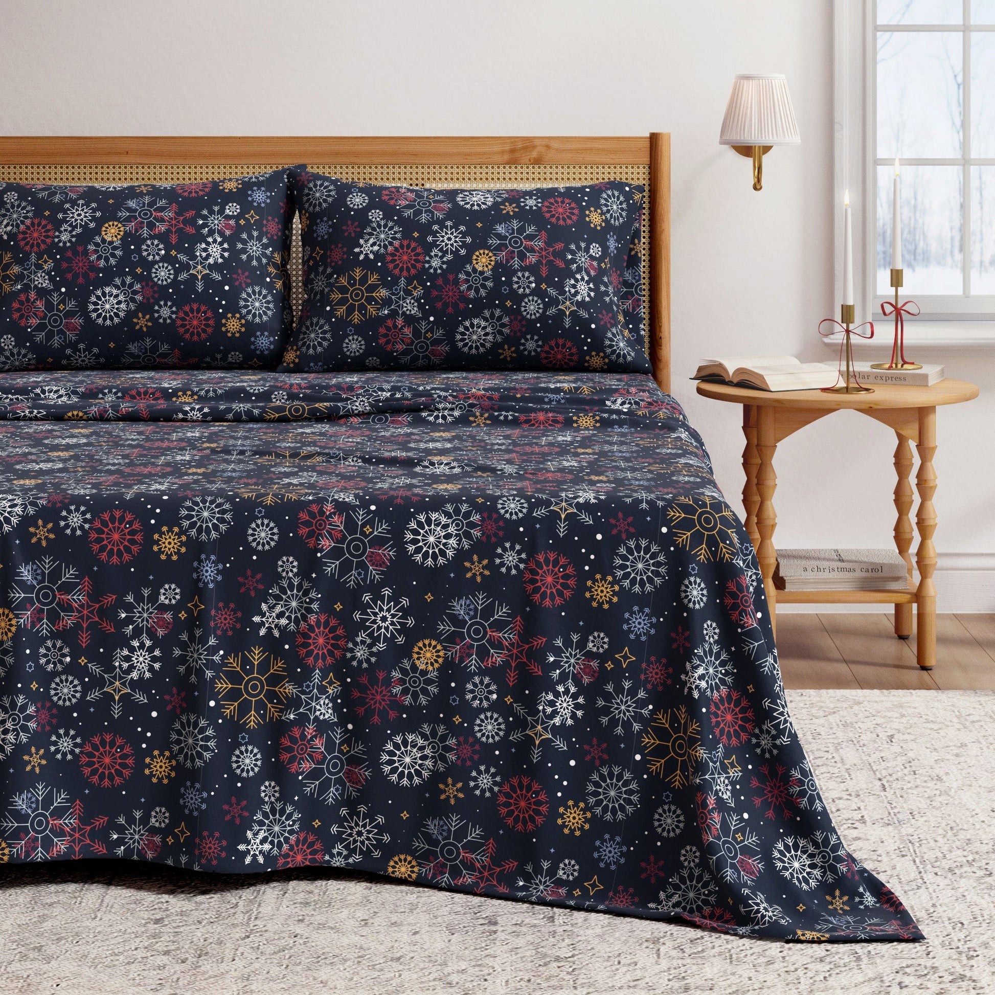 4 - Piece Turkish Cotton Flannel Sheet - Lakeview Collection - Boske.store