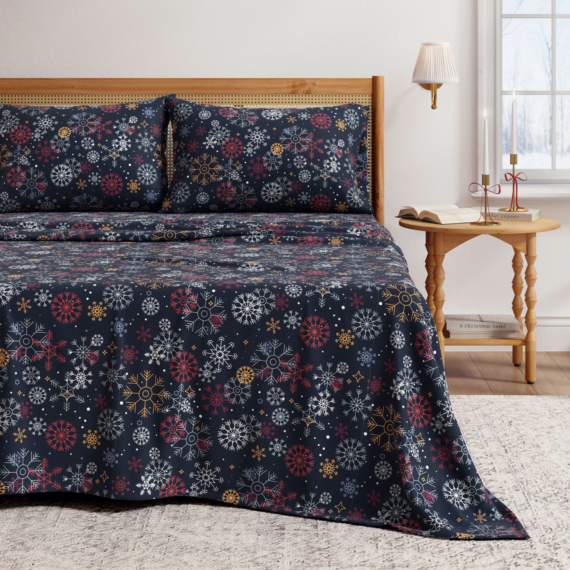 4 - Piece Turkish Cotton Flannel Sheet - Lakeview Collection - Boske.store