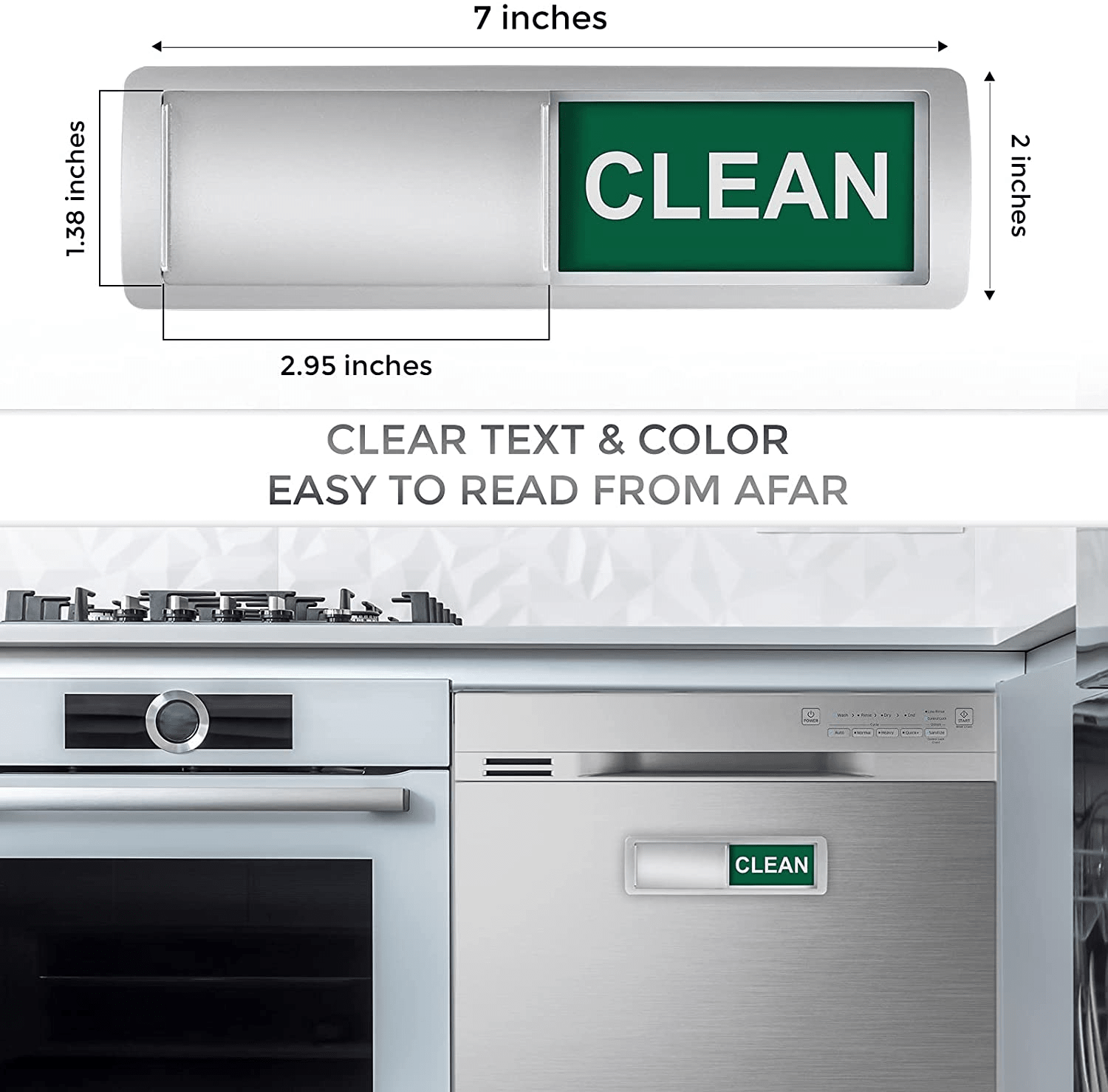 Dishwasher Magnet Clean Dirty Sign Strong Magnet Indicator - Boske.store