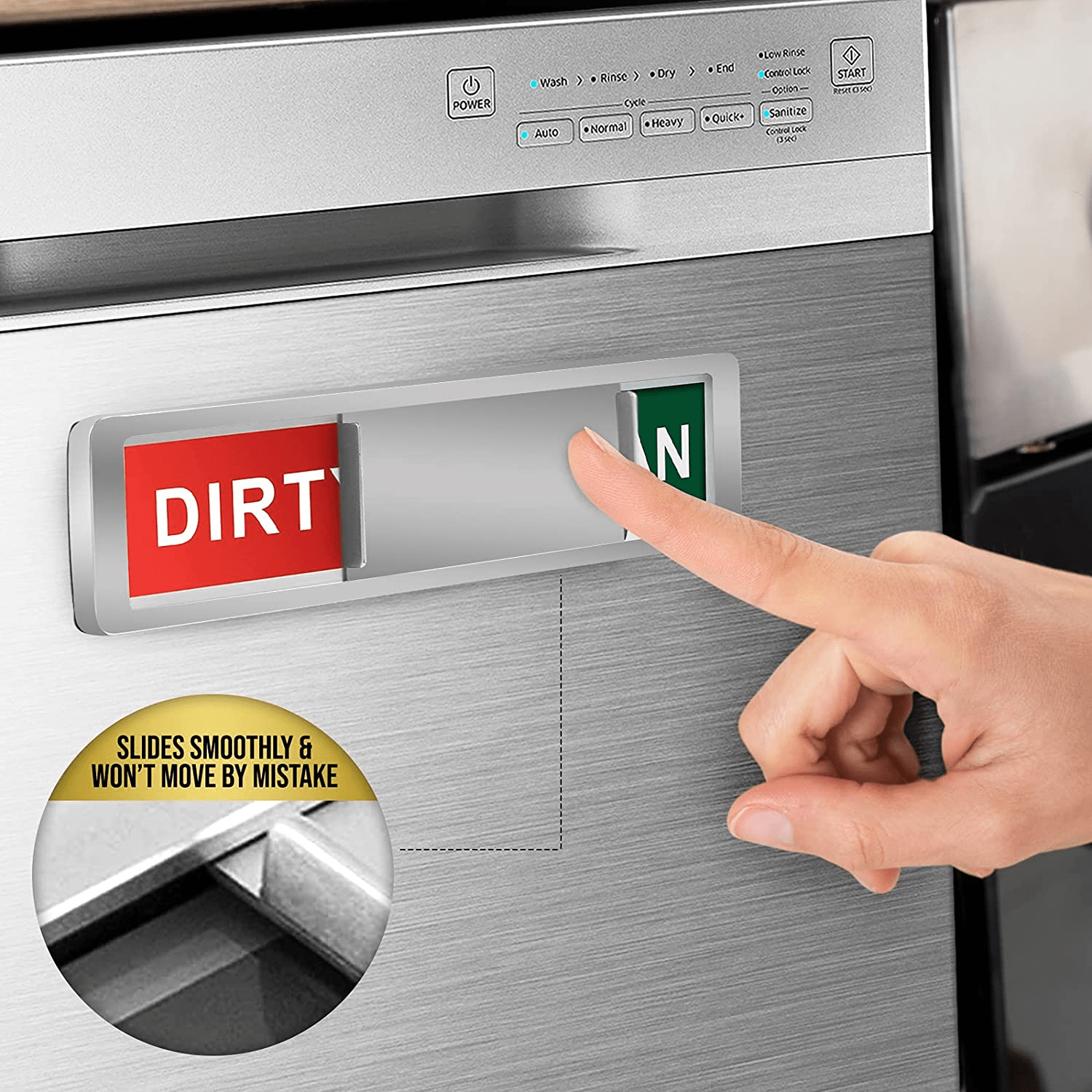 Dishwasher Magnet Clean Dirty Sign Strong Magnet Indicator - Boske.store