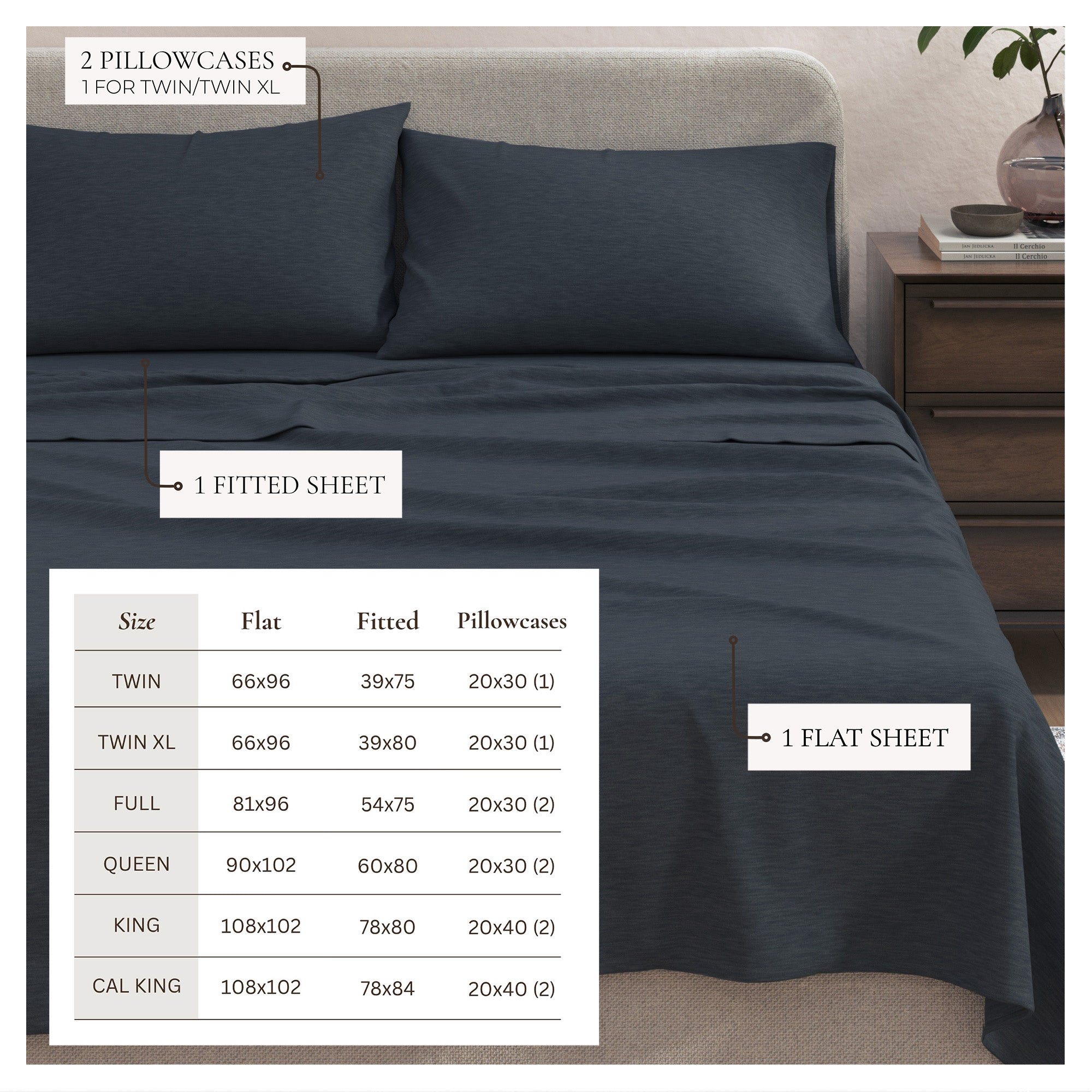 4 - Piece Jersey Sheet - Carmen Collection - Boske.store