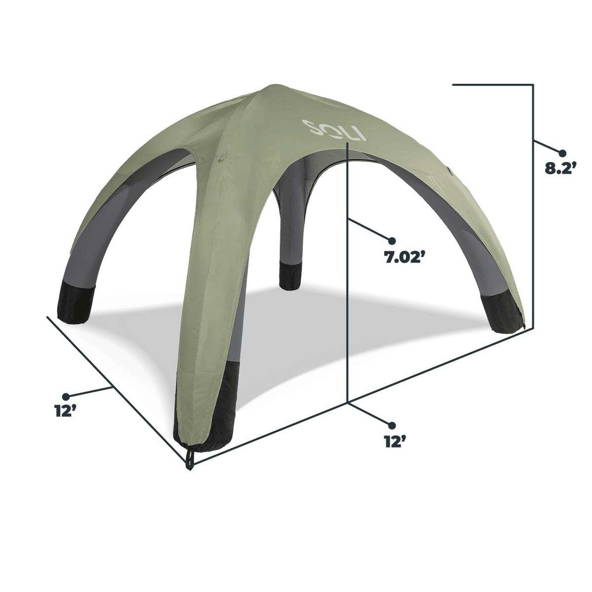 SOLI Air Canopy: Inflatable sun shade for instant beach shade – Boske.store
