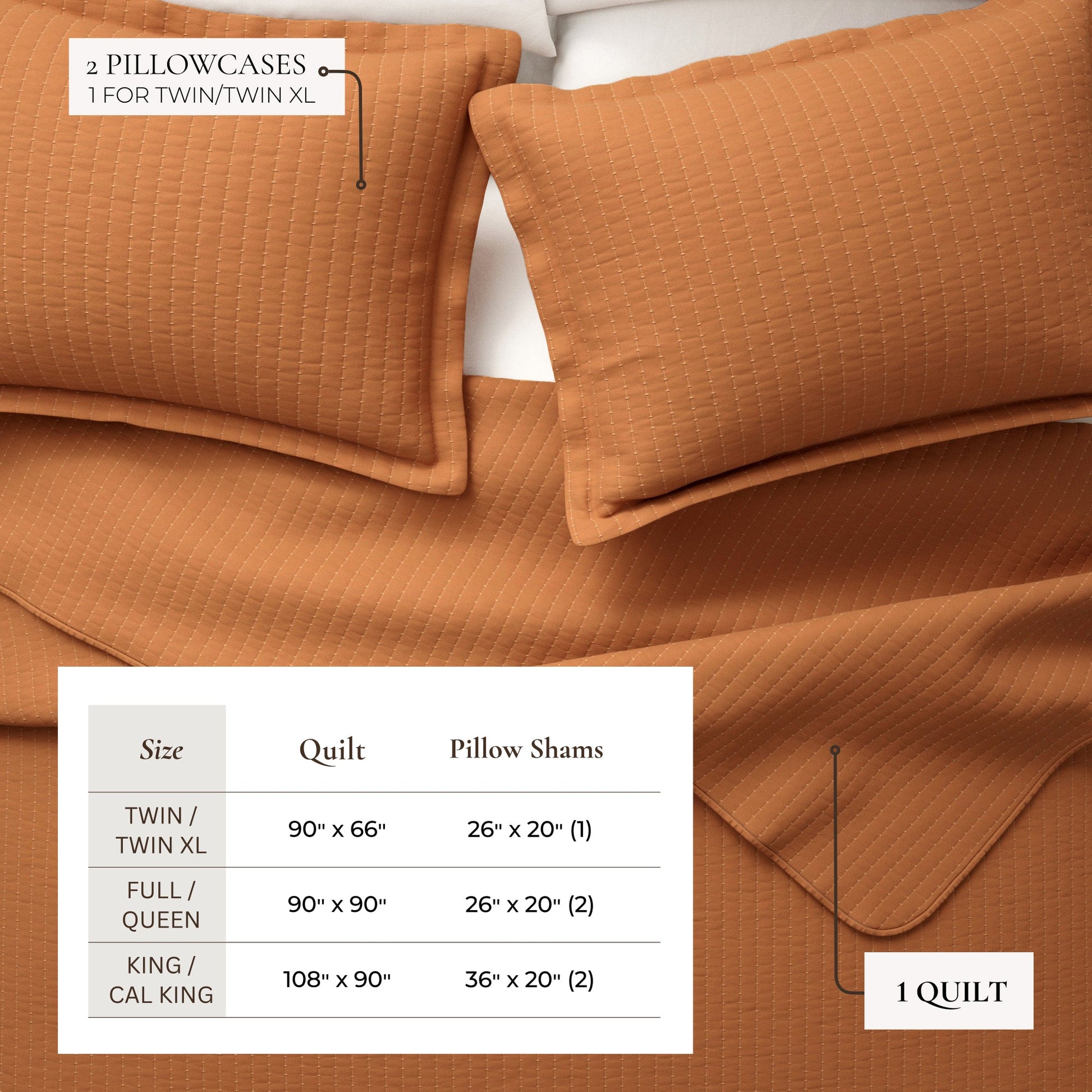 3 - Piece Solid Quilt - Alicia Collection - Boske.store