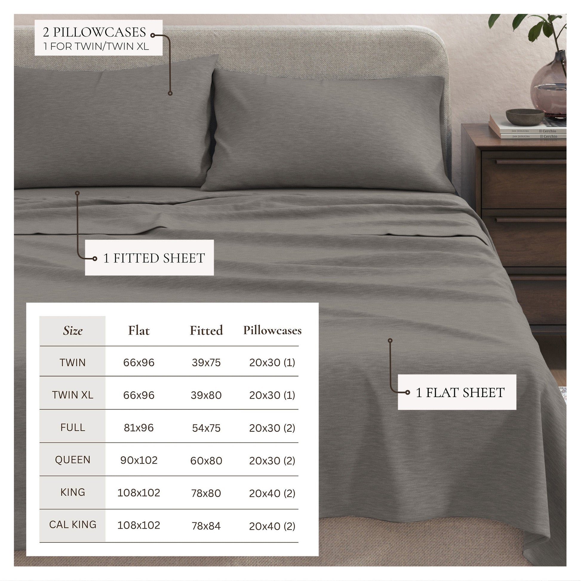 4 - Piece Jersey Sheet - Carmen Collection - Boske.store