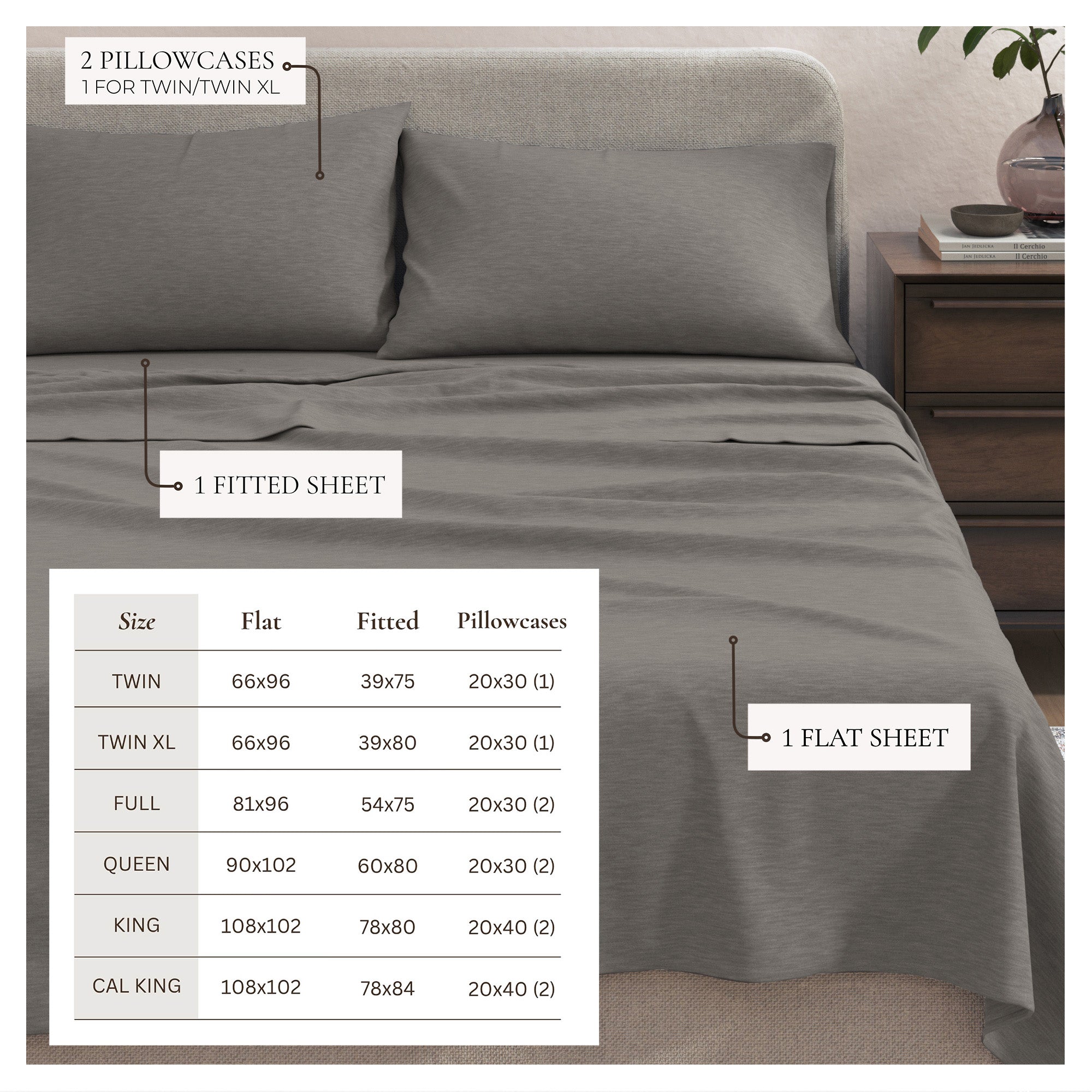 4 - Piece Jersey Sheet - Carmen Collection - Boske.store
