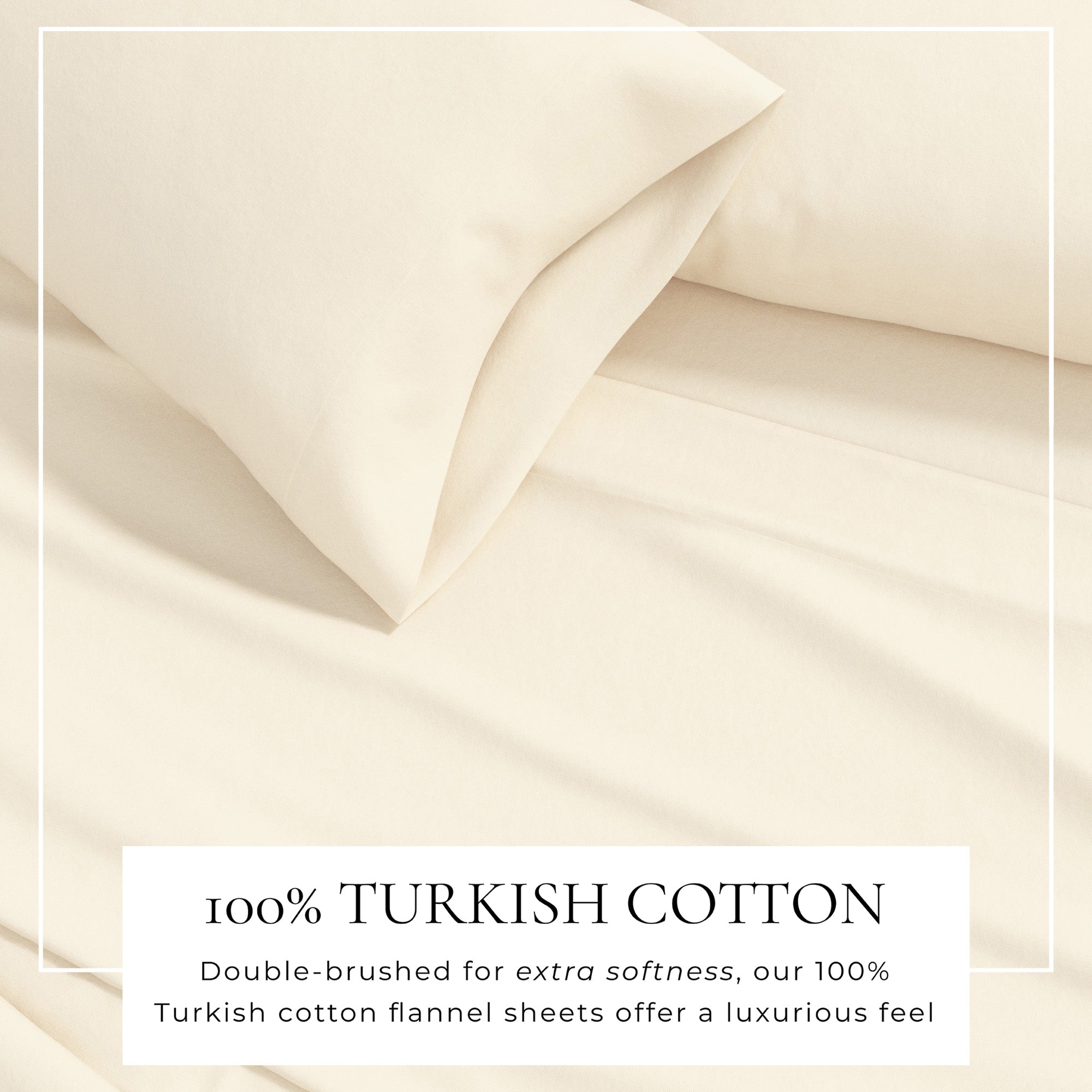 4 - Piece Cotton Solid Flannel Sheet - Nordic Collection - Boske.store