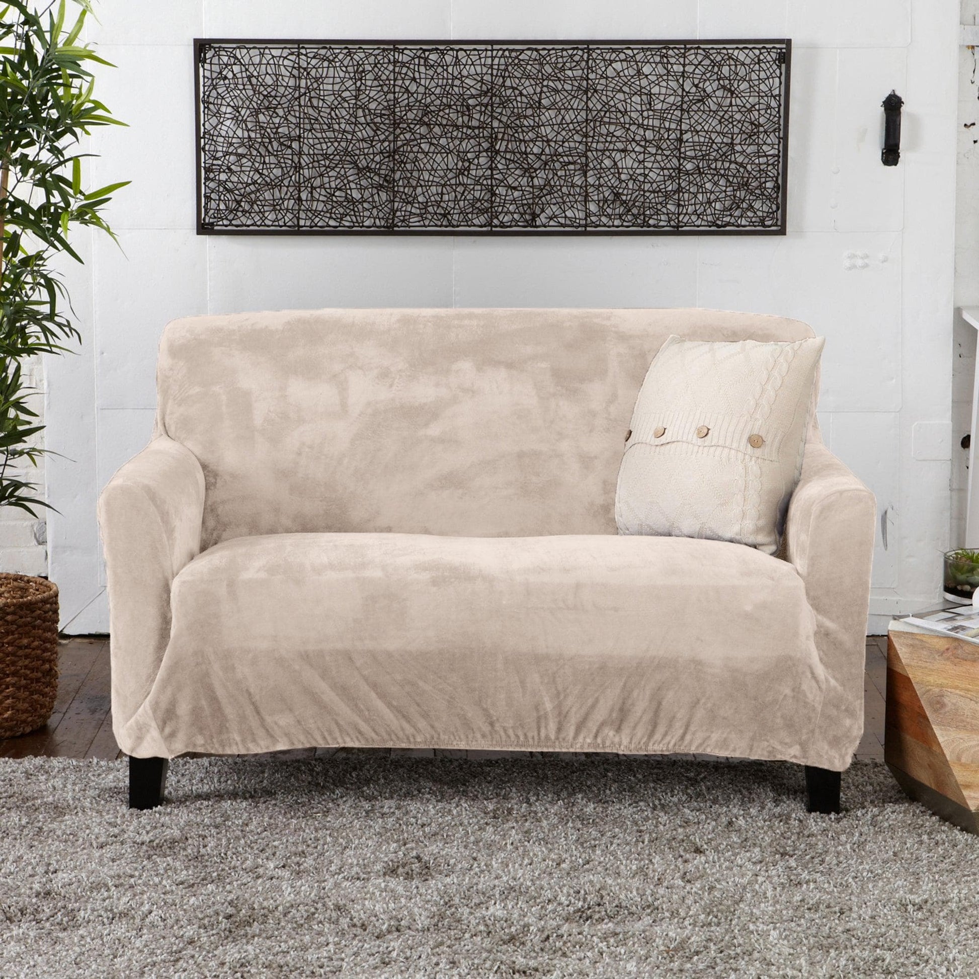 Velvet Stretch Slipcover - Gale Collection - Boske.store