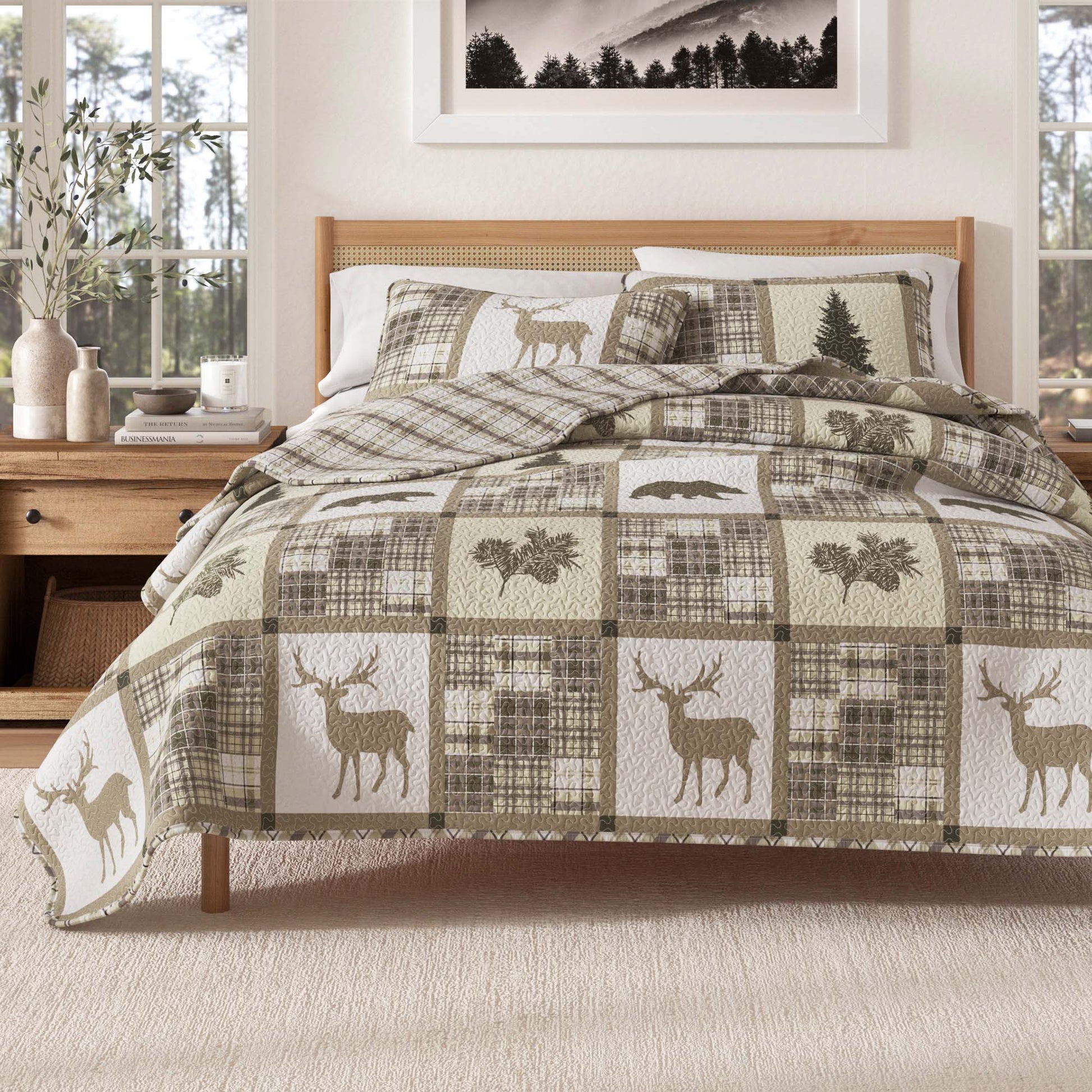 3 - Piece Lodge Quilt - Stonehurst Collection - Boske.store