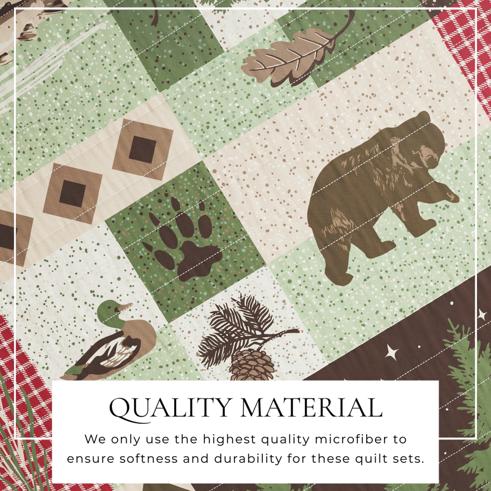 Wilder Collection 3 Piece Lodge Quilt Set - Boske.store