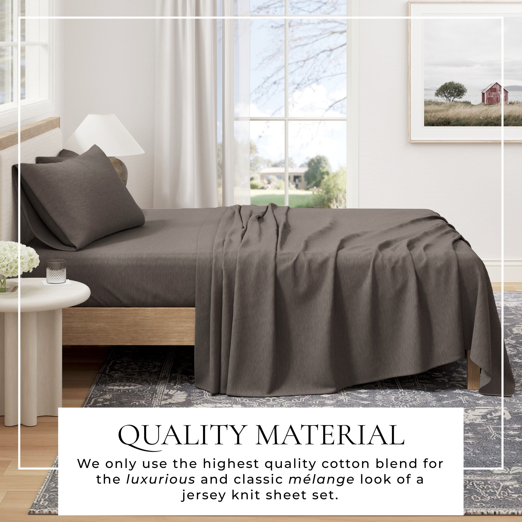 4 - Piece Jersey Sheet - Carmen Collection - Boske.store