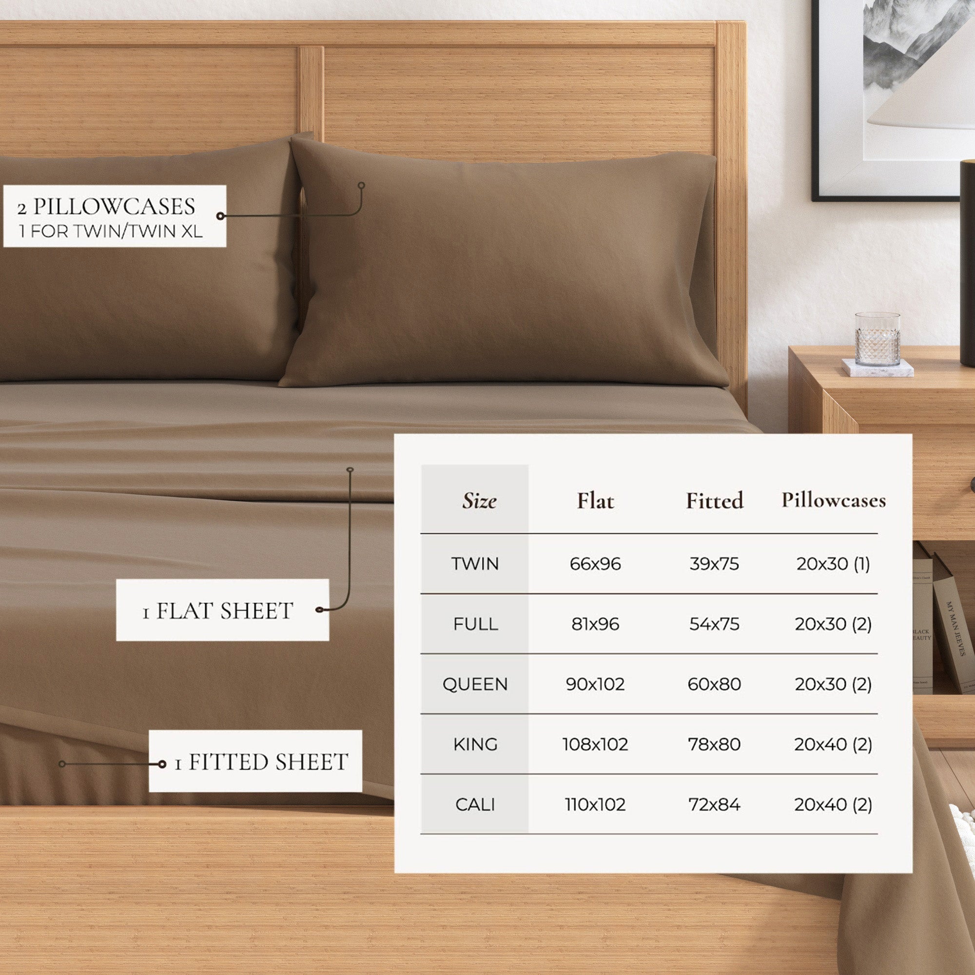 4 - Piece Cotton Solid Flannel Sheet - Nordic Collection - Boske.store