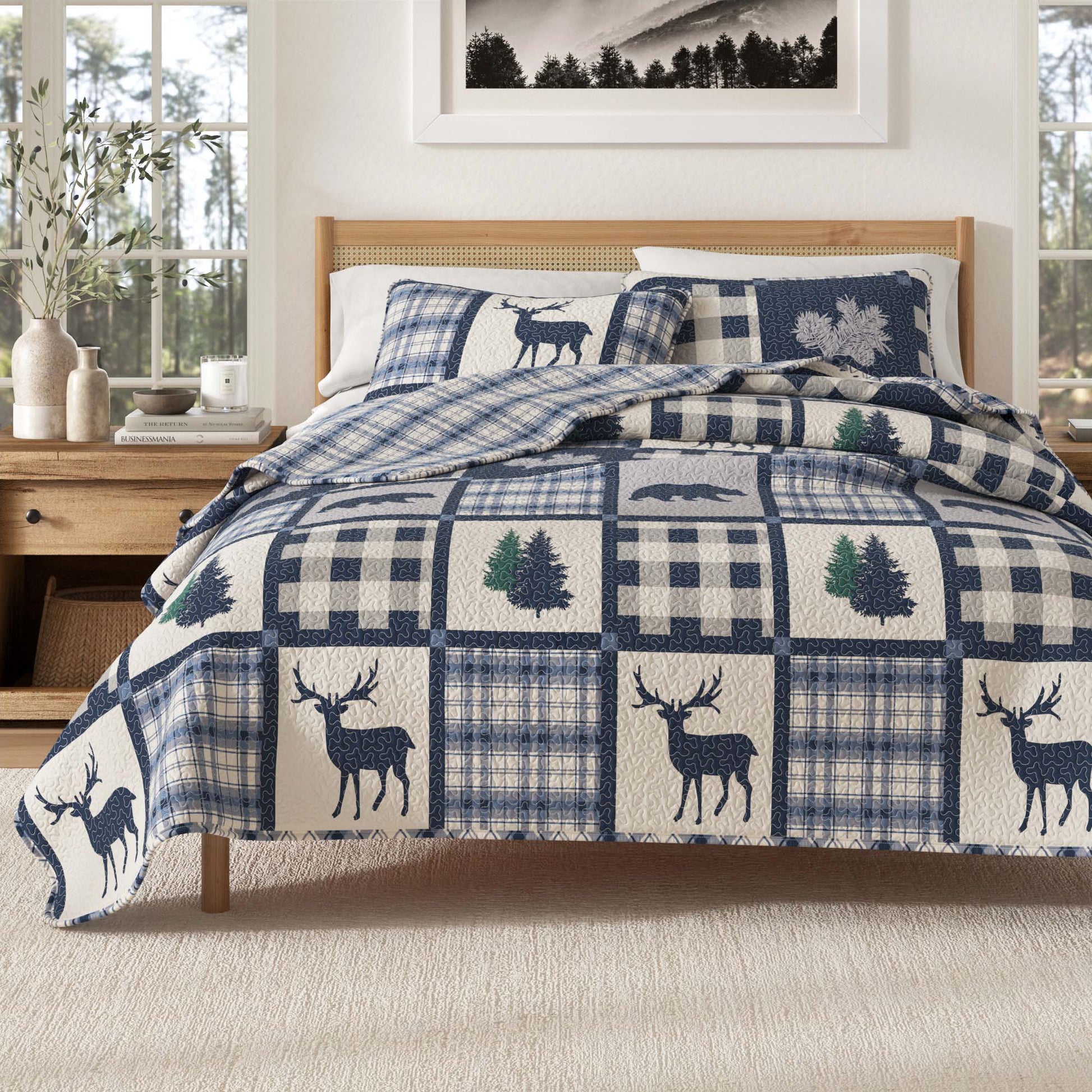3 - Piece Lodge Quilt - Stonehurst Collection - Boske.store