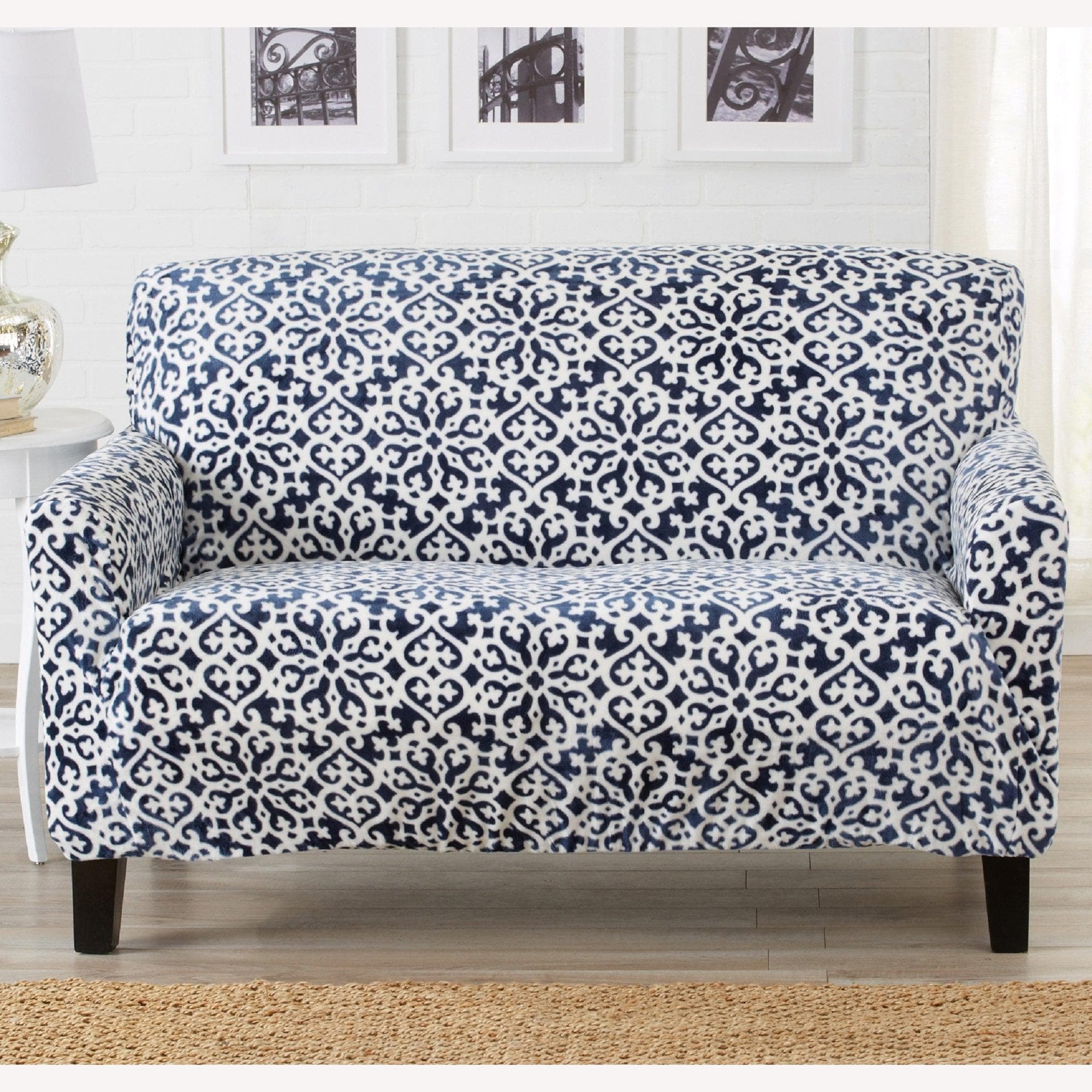 Velvet Stretch Slipcover - Gale Collection - Boske.store