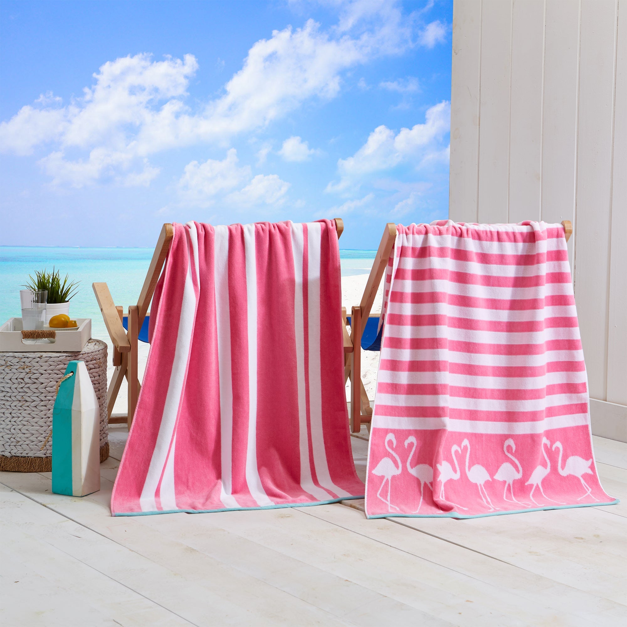 Cotton Velour Beach Towel - Maui Collection - Boske.store