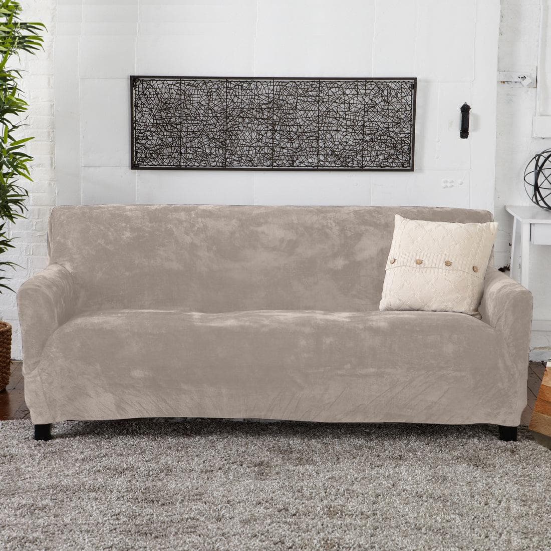 Velvet Stretch Slipcover - Gale Collection - Boske.store
