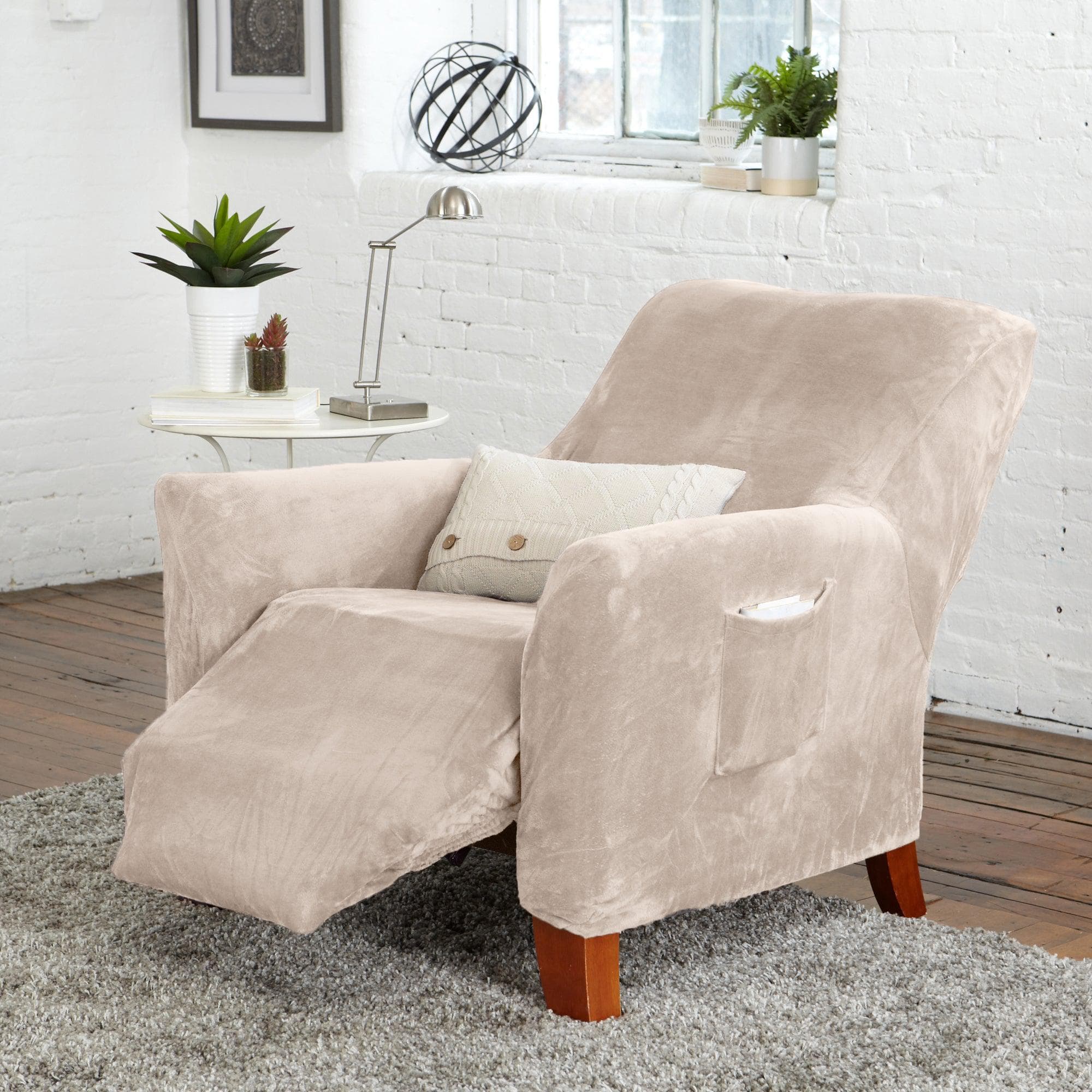 Velvet Stretch Slipcover - Gale Collection - Boske.store