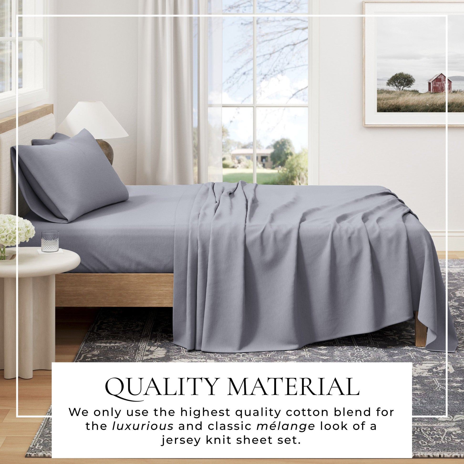 4 - Piece Jersey Sheet - Carmen Collection - Boske.store