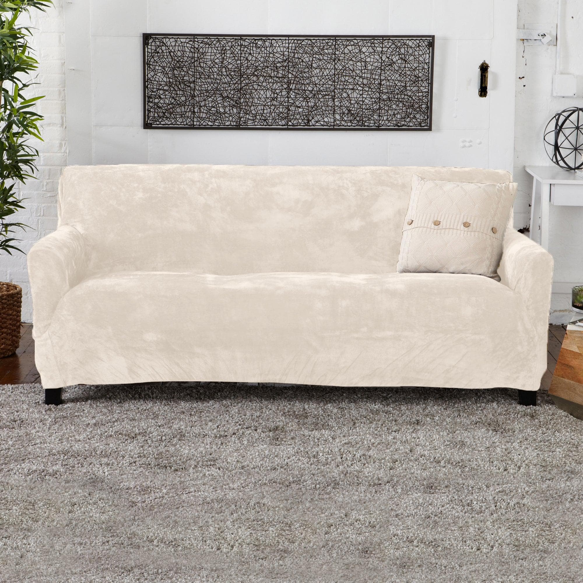 Velvet Stretch Slipcover - Gale Collection - Boske.store