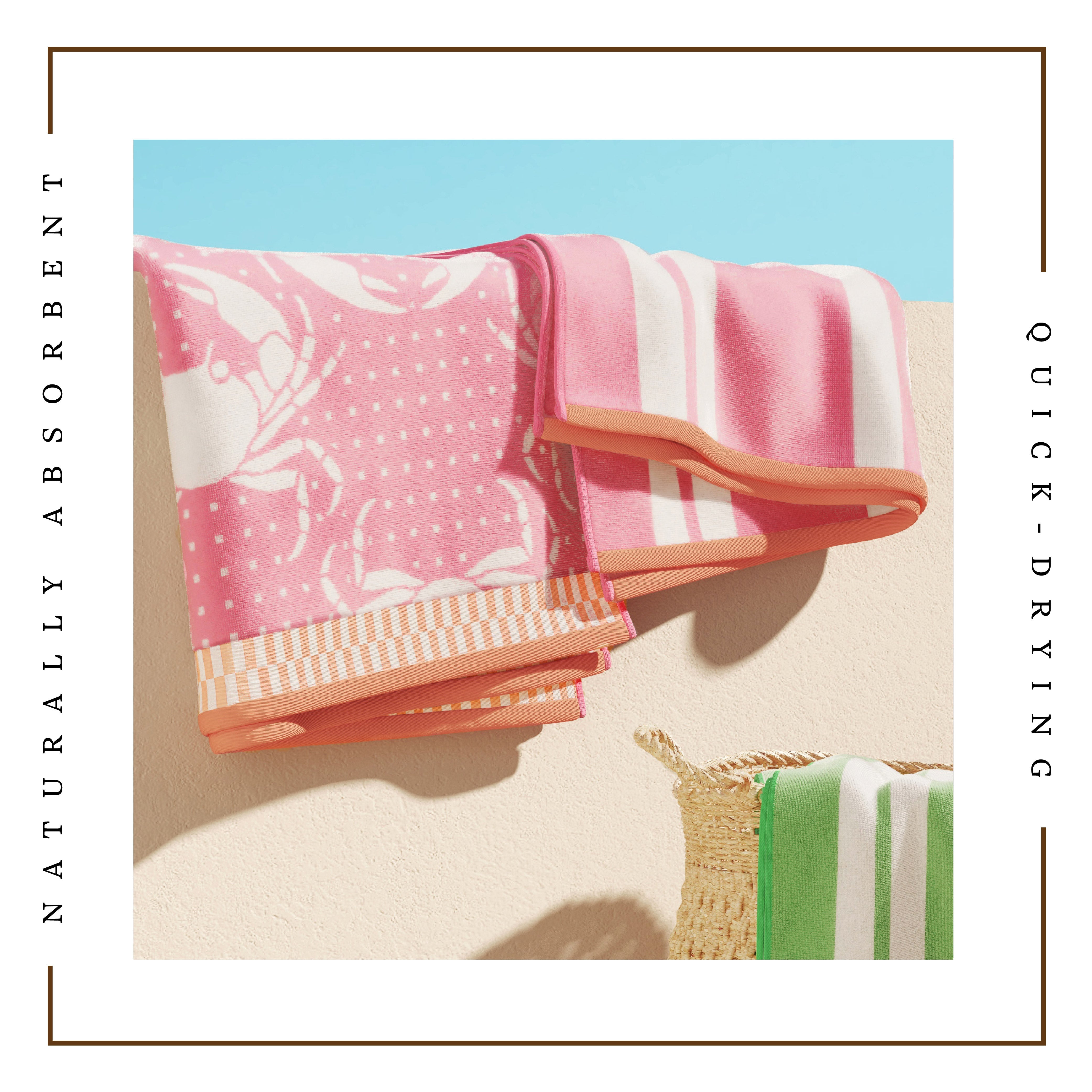 Cotton Velour Beach Towel - Maui Collection - Boske.store