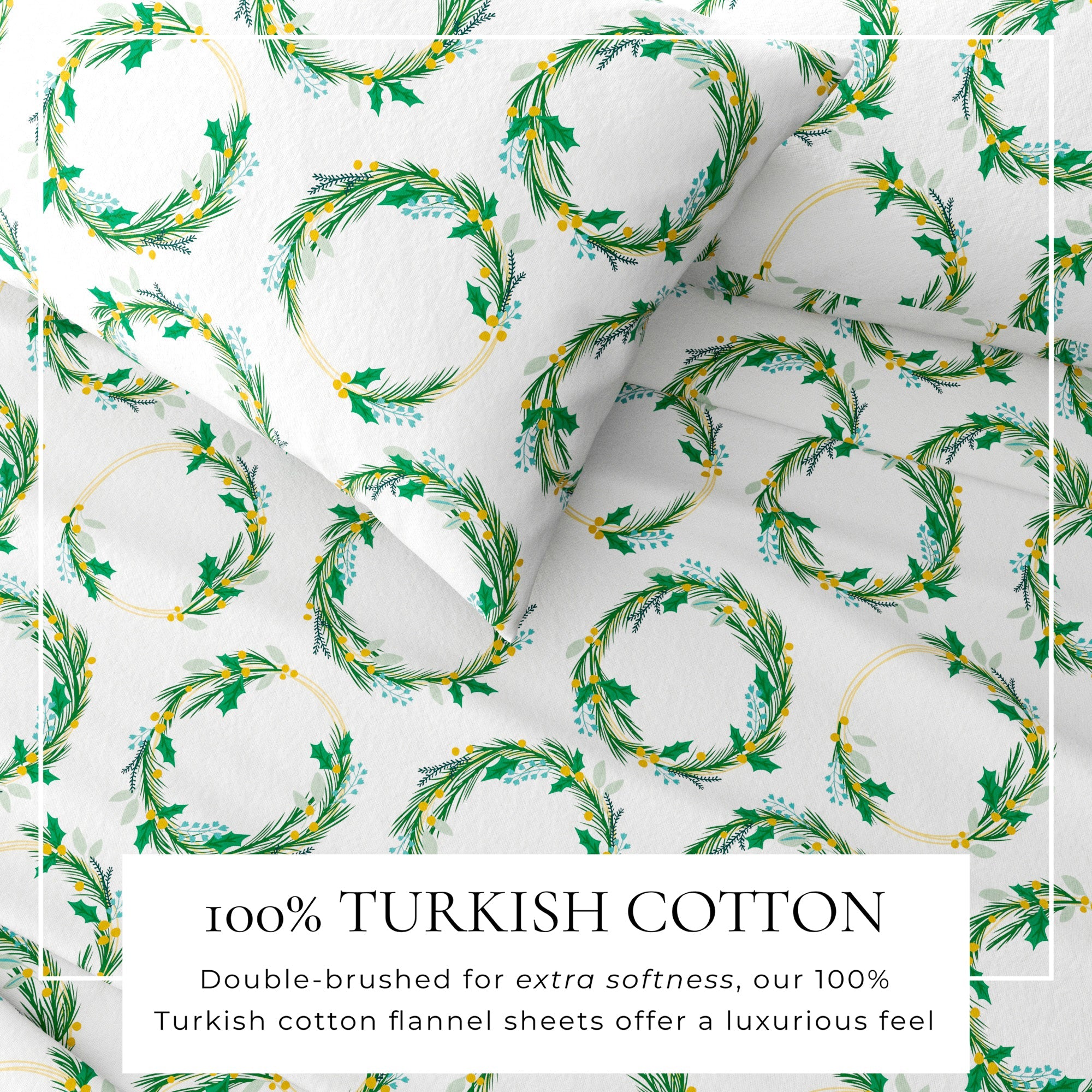 4 - Piece Turkish Cotton Flannel Sheet - Lakeview Collection - Boske.store