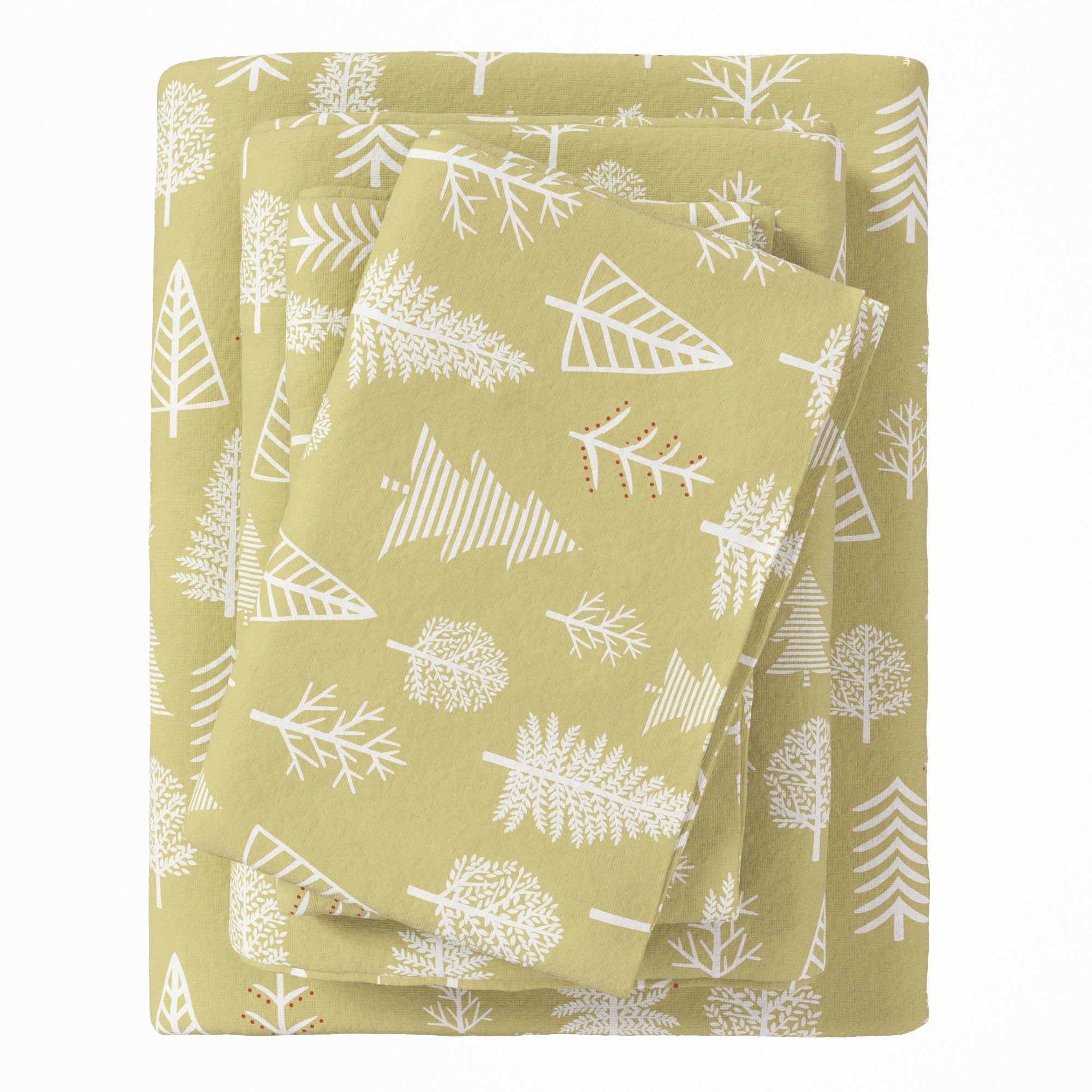 4 - Piece Turkish Cotton Flannel Sheet - Lakeview Collection - Boske.store