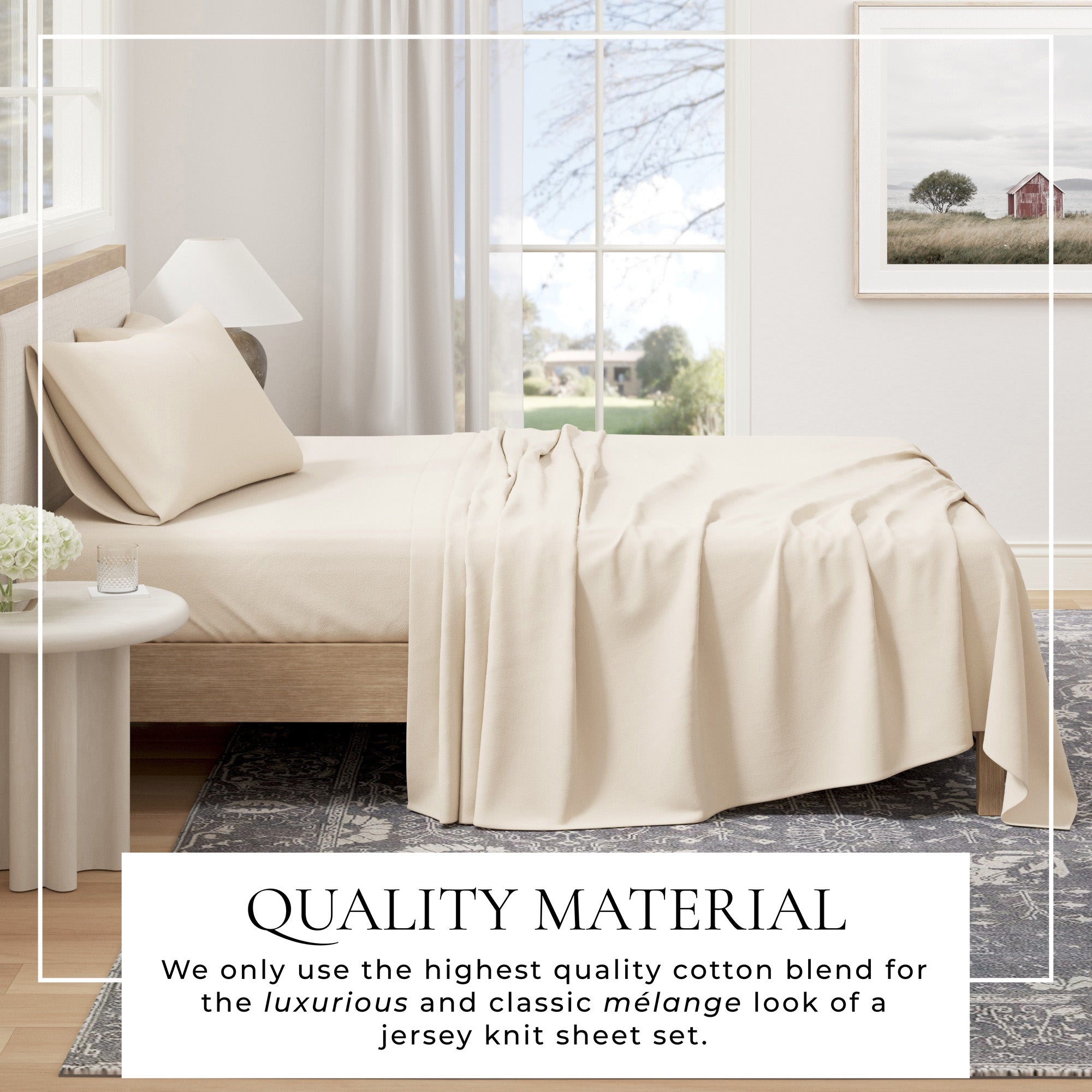 4 - Piece Jersey Sheet - Carmen Collection - Boske.store
