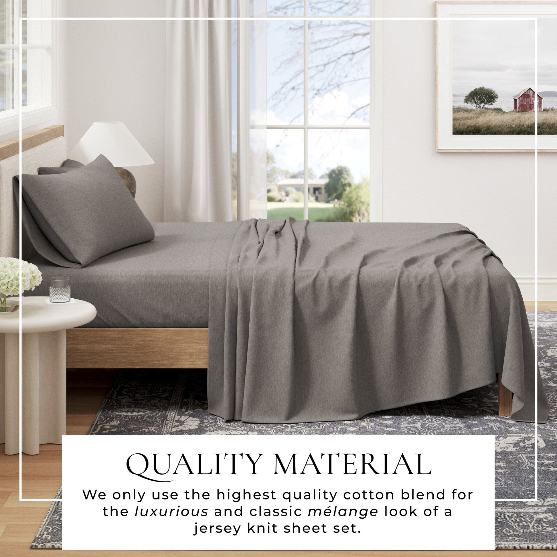 4 - Piece Jersey Sheet - Carmen Collection - Boske.store